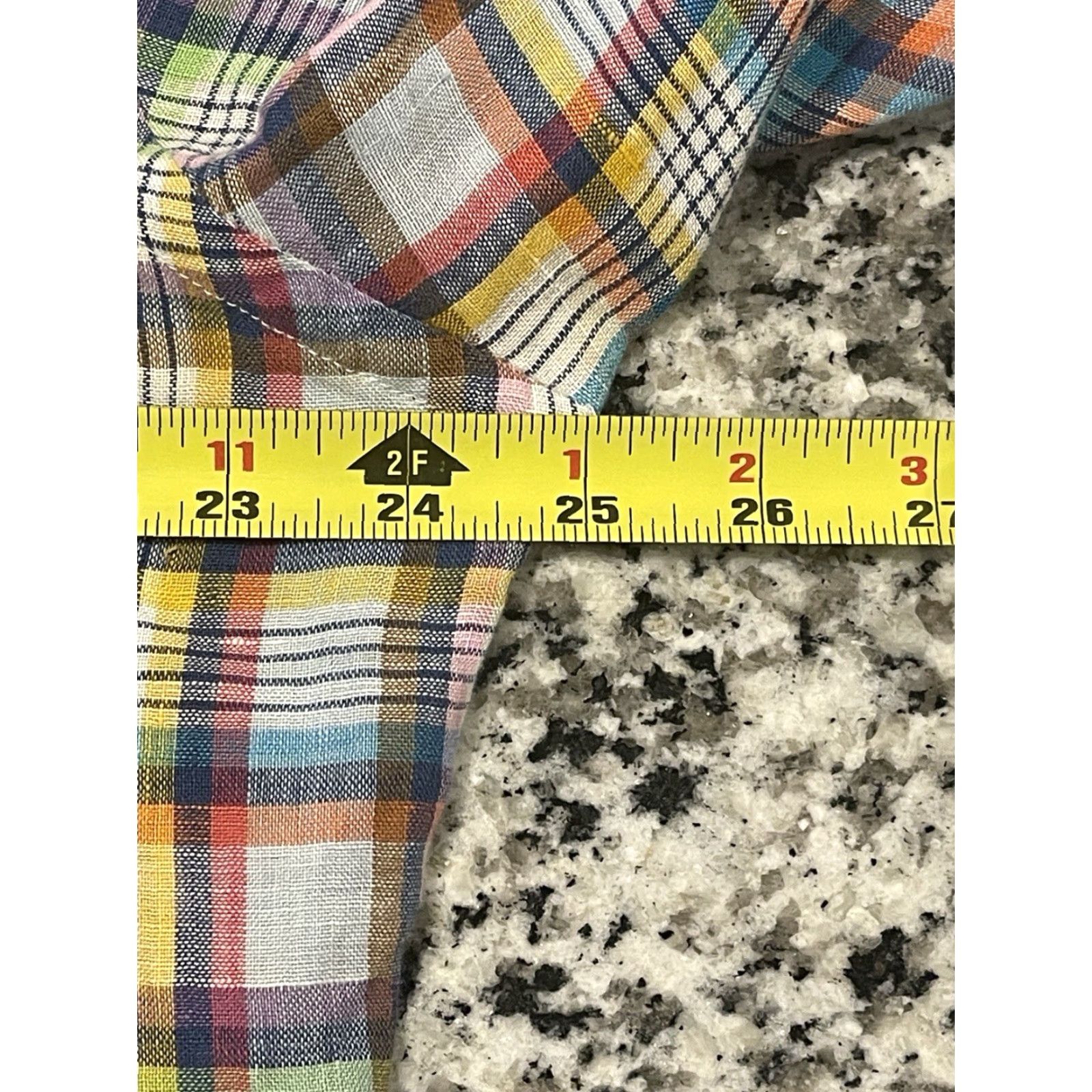 Peter Millar Peter Millar Shirt Men L Linen Plaid Blue Long Sleeve Button-Up Collar Size US L / EU 52-54 / 3 - 5 Thumbnail