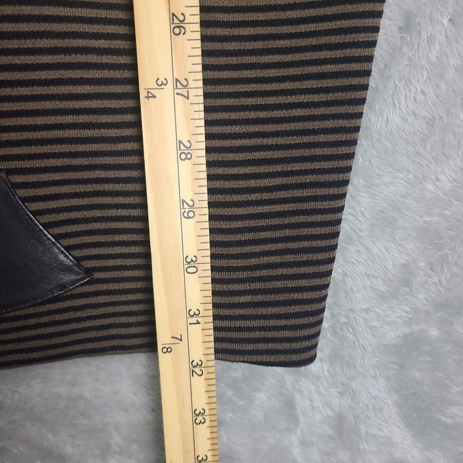Vintage Pom Pom Frank Owen Vintage Sweater Wool Leather Batwing Slee Size S / US 4 / IT 40 - 13 Thumbnail