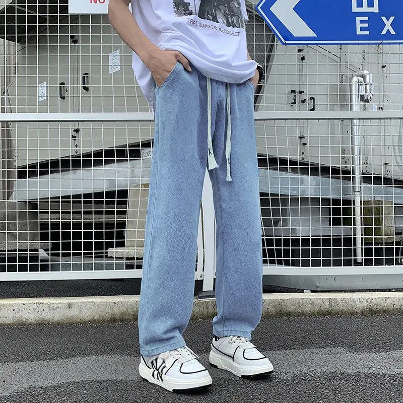 Japanese Brand × Jean Retro loose straight leg wide leg casual jeans Size US 32 / EU 48 - 2 Thumbnail