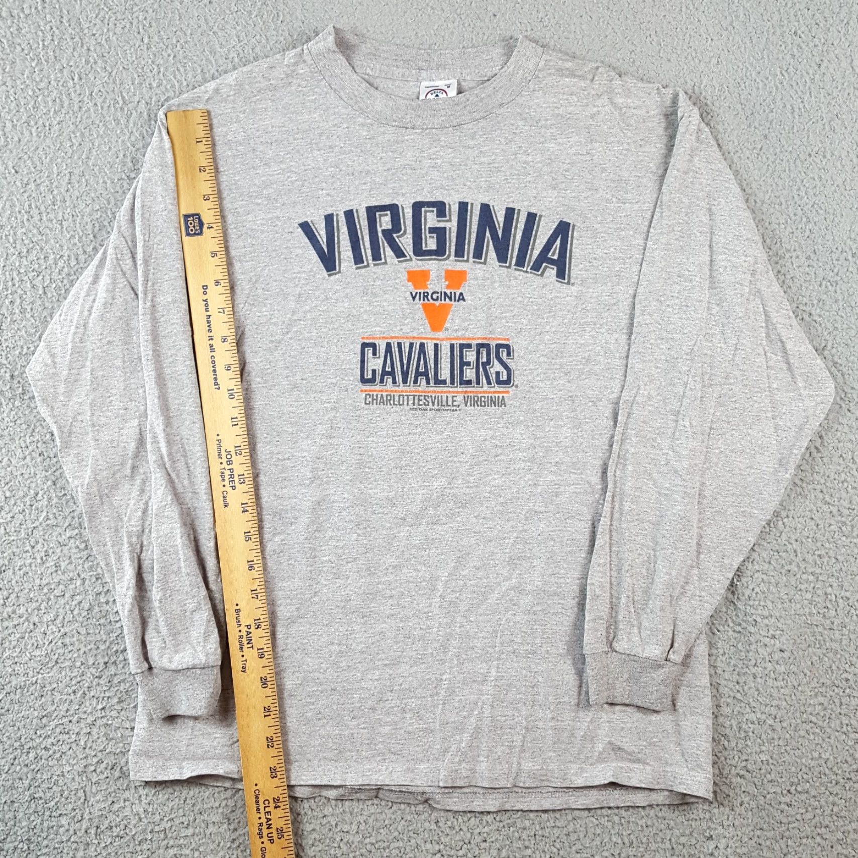 Delta Vintage Virginia Cavaliers Football Men's Size S College University Gray T Shirt Size US S / EU 44-46 / 1 - 7 Thumbnail