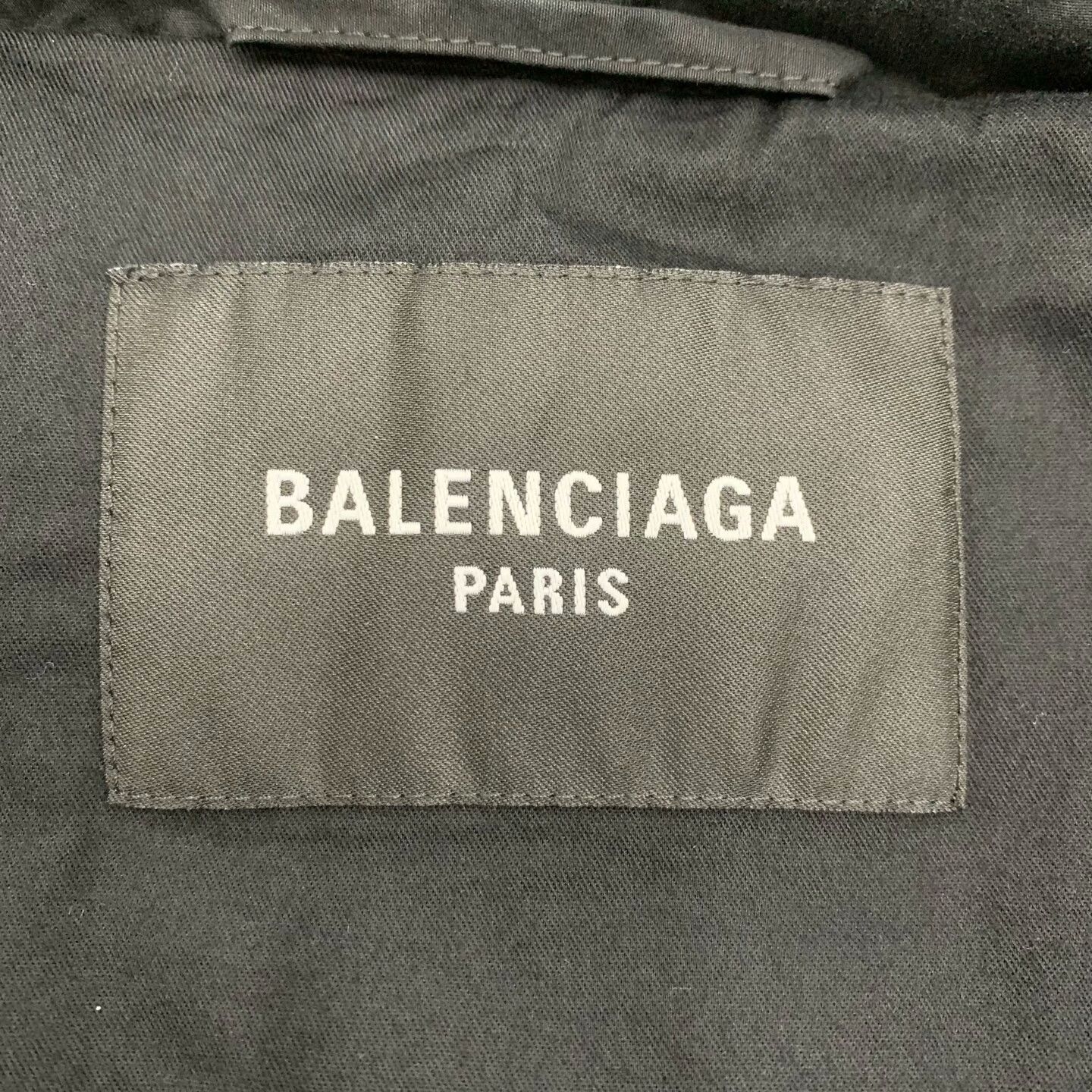 Balenciaga balenciaga black logo cotton jacket size 3 Size US M / EU 48-50 / 2 - 4 Thumbnail
