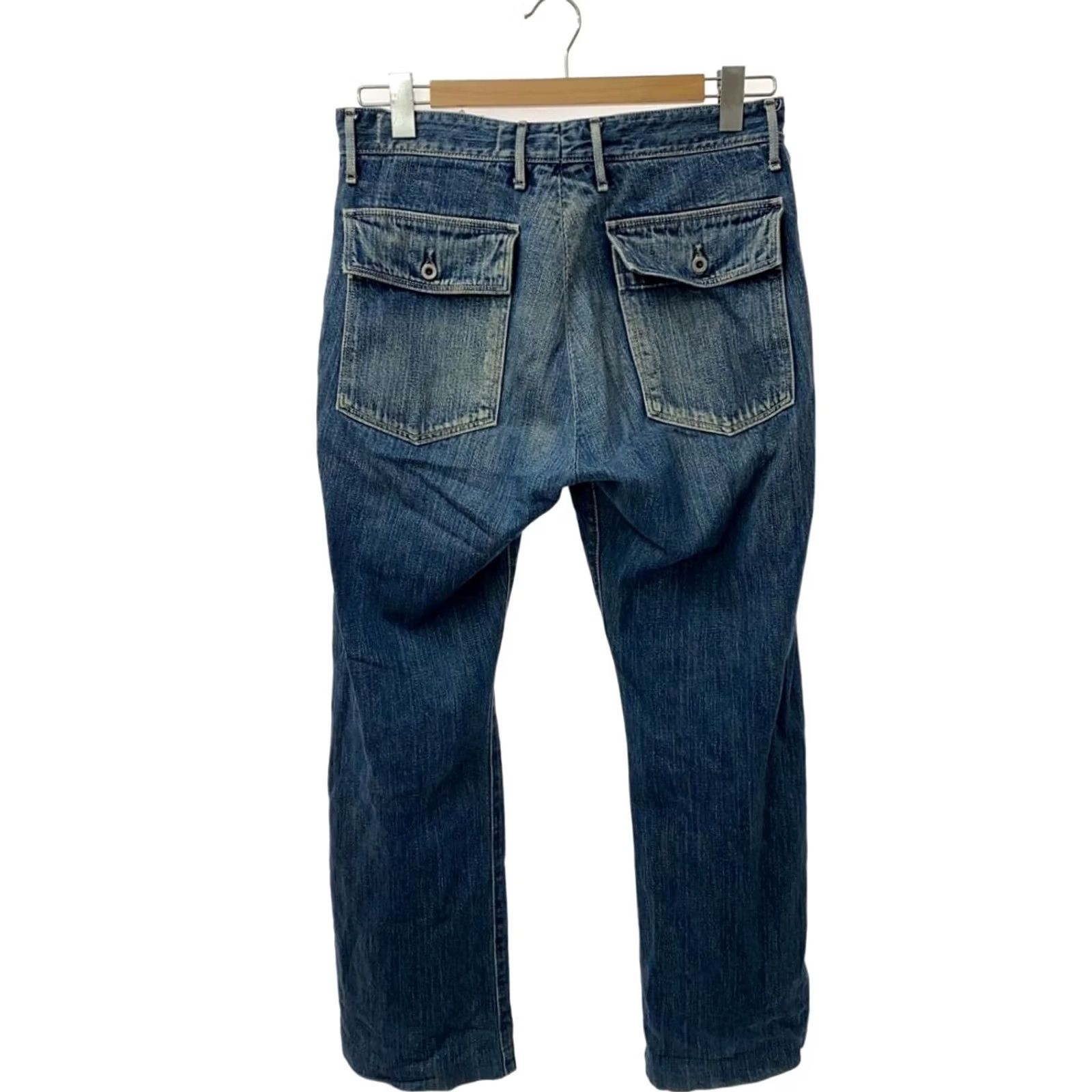 Kapital KAPITAL men's jeans denim casual pants button fly size 1 cotton indigo Solid USED Size US 29 - 2 Thumbnail