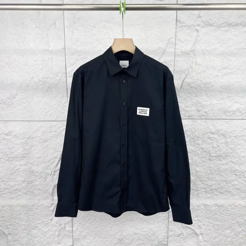 Burberry Black Cotton Long Sleeve Shirt