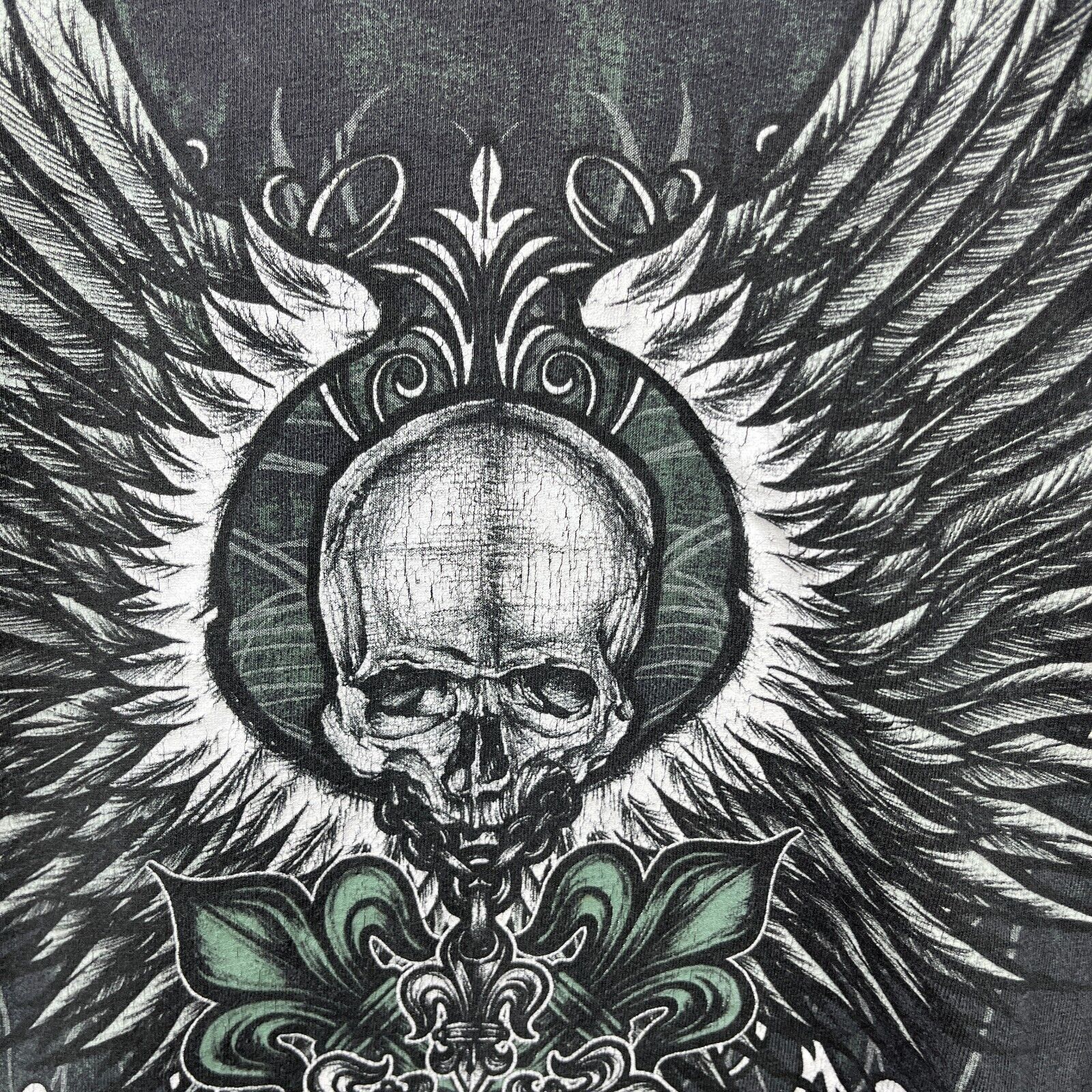 Vintage Vintage Y2K Skull MMA Affliction T Shirt Large Sun Faded Size US L / EU 52-54 / 3 - 3 Thumbnail