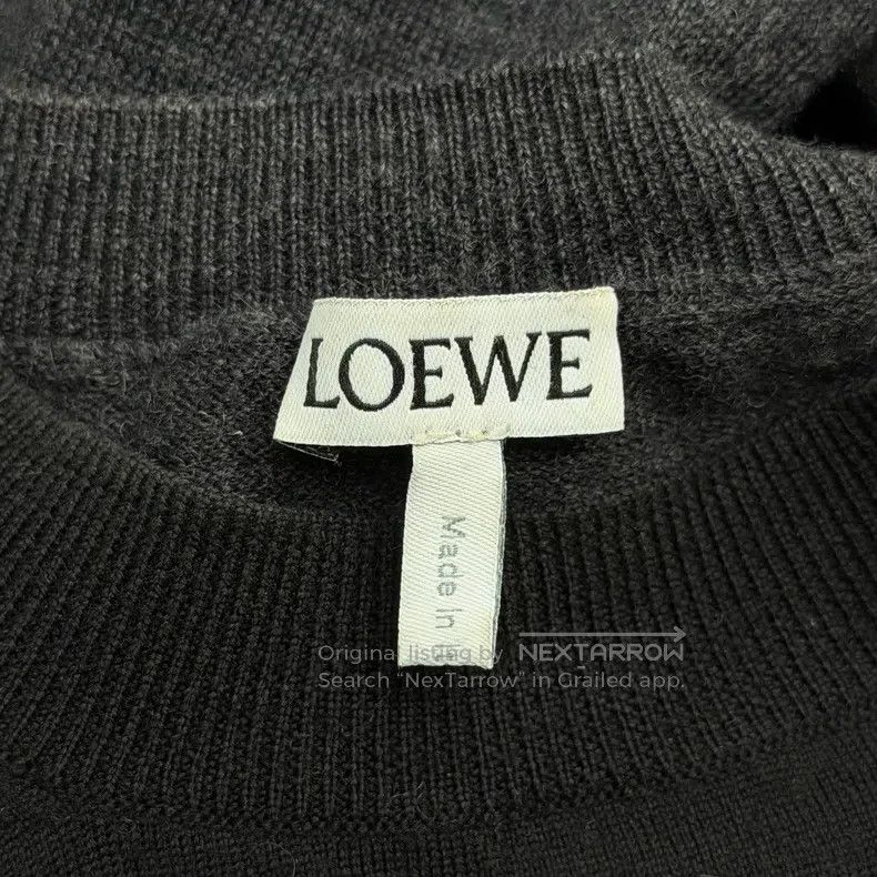 Loewe Loewe Black embroidered logo wool sweater Size XS / US 0-2 / IT 36-38 - 5 Thumbnail