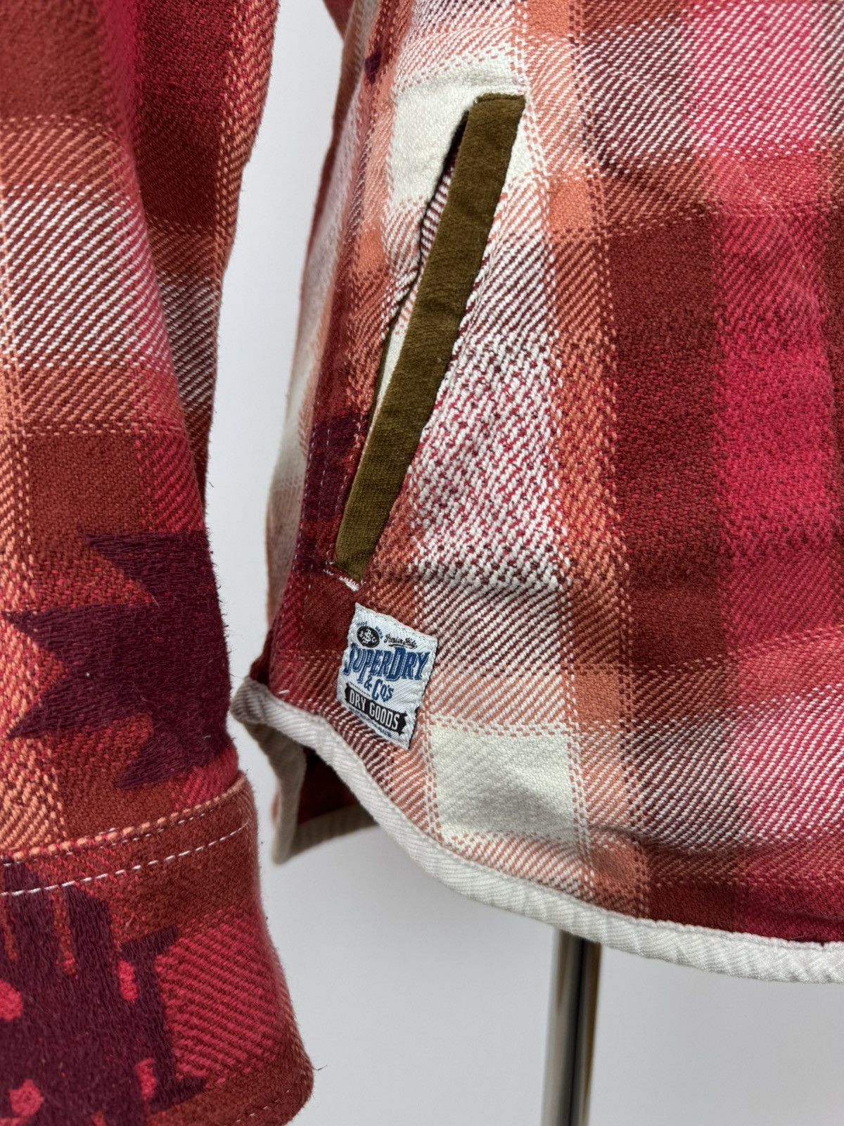 Superdry Superdry Aztec Shirt With Fur Trim Womens Overshirt Size M Size M / US 6-8 / IT 42-44 - 10 Thumbnail