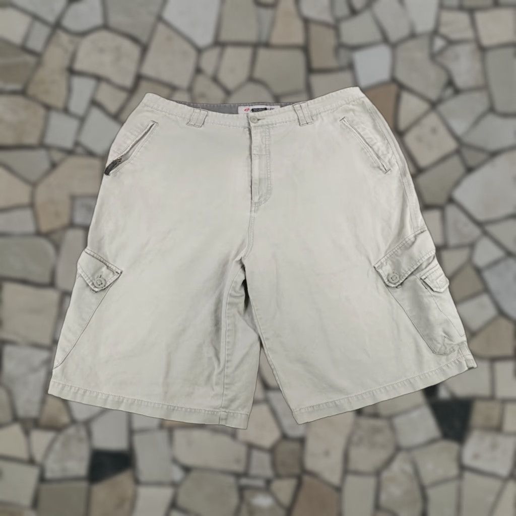 Anchor Blue VINTAGE Anchor Blue Shorts Mens 40 Gray Cargo Baggy Grunge Loose Y2K Grunge Casual Travel Workwear Cotton 13in Inseam Mens Size US 39 - 1 Thumbnail