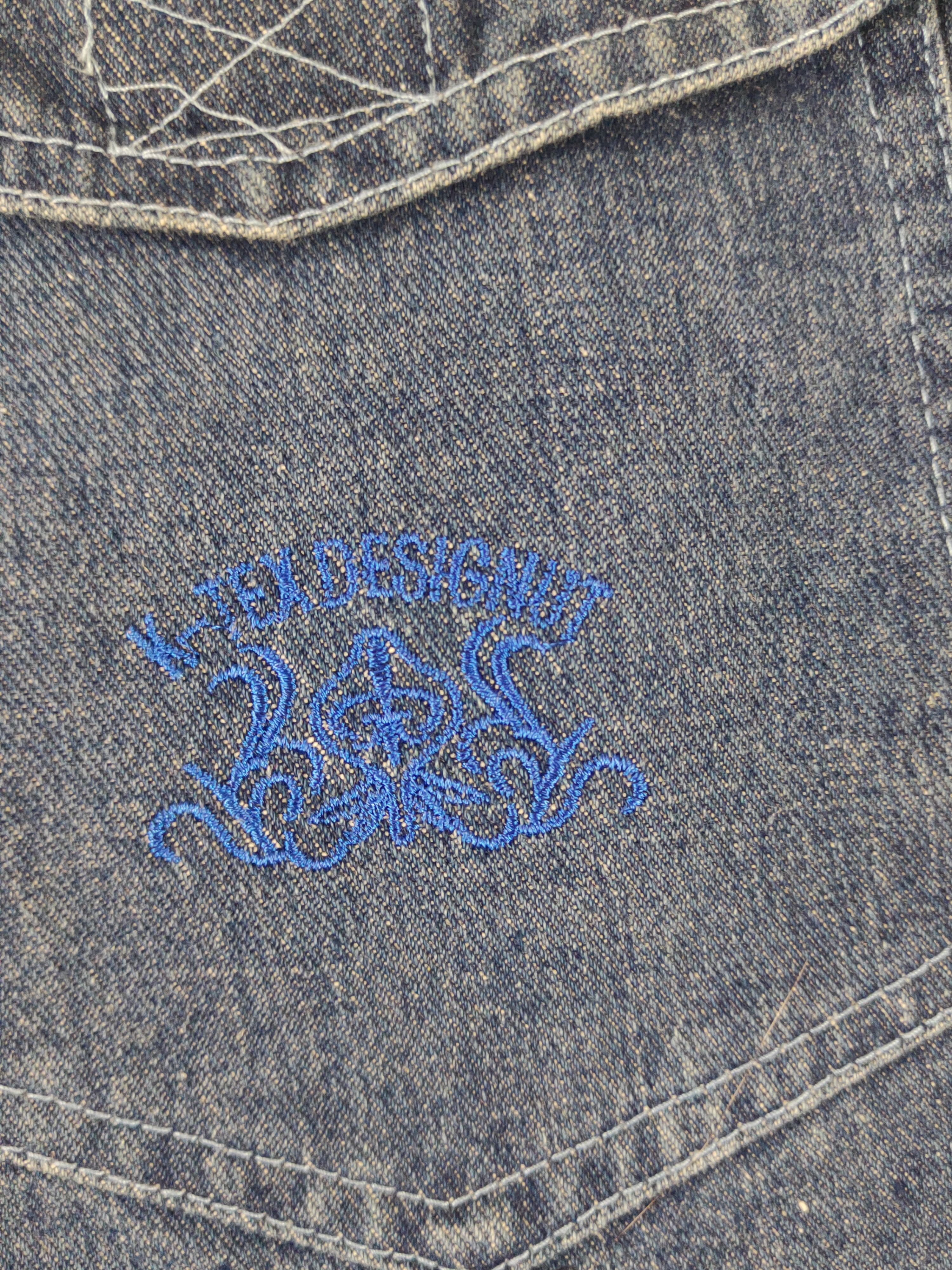 Japanese Brand DL G-Twenty-K-Tex Blue Distressed Ripped Jeans #1797 Size US 36 / EU 52 - 11 Thumbnail