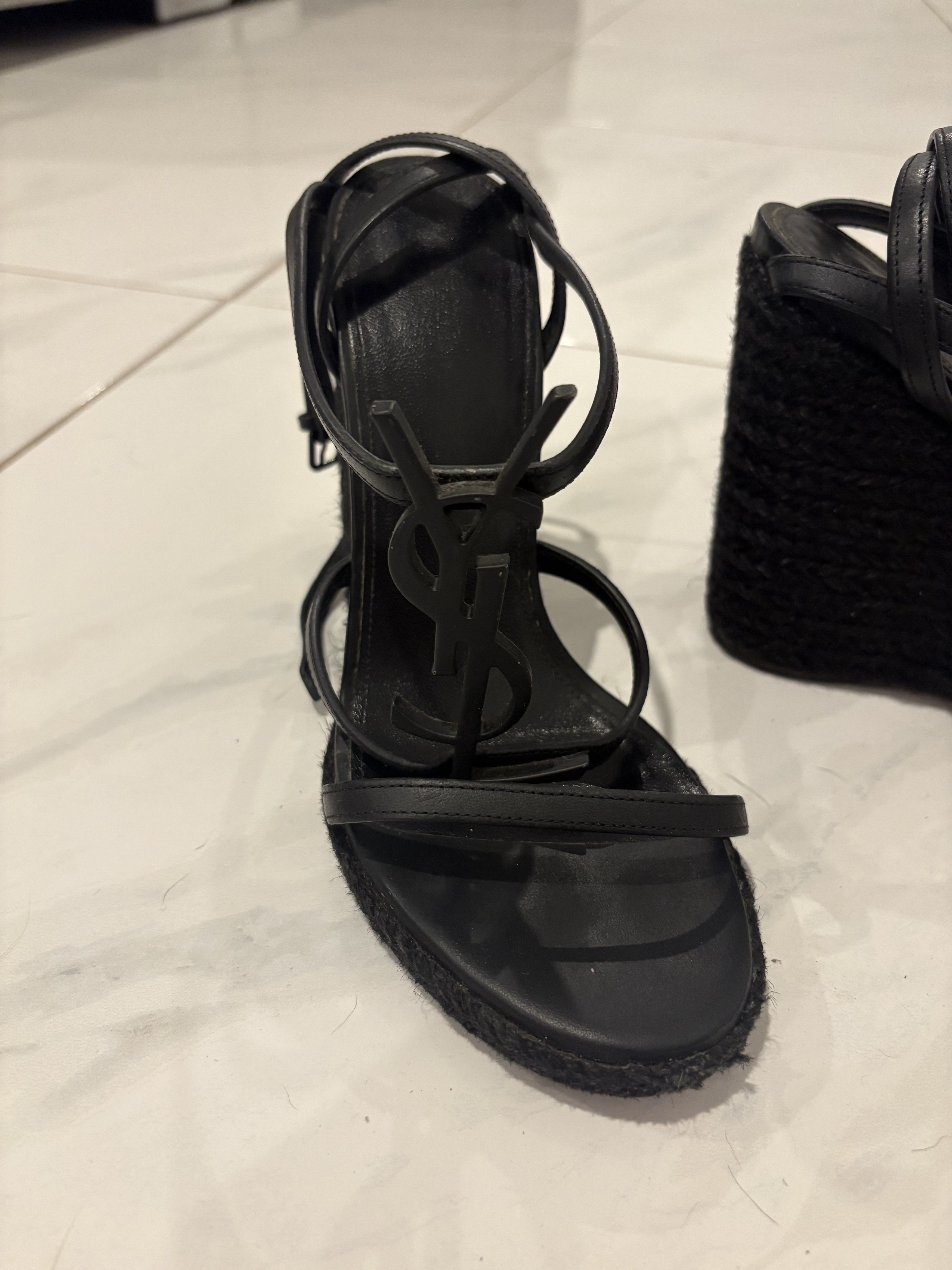 Yves Saint Laurent YSL Cassandra Wedges Size US 6 / IT 36 - 5 Thumbnail