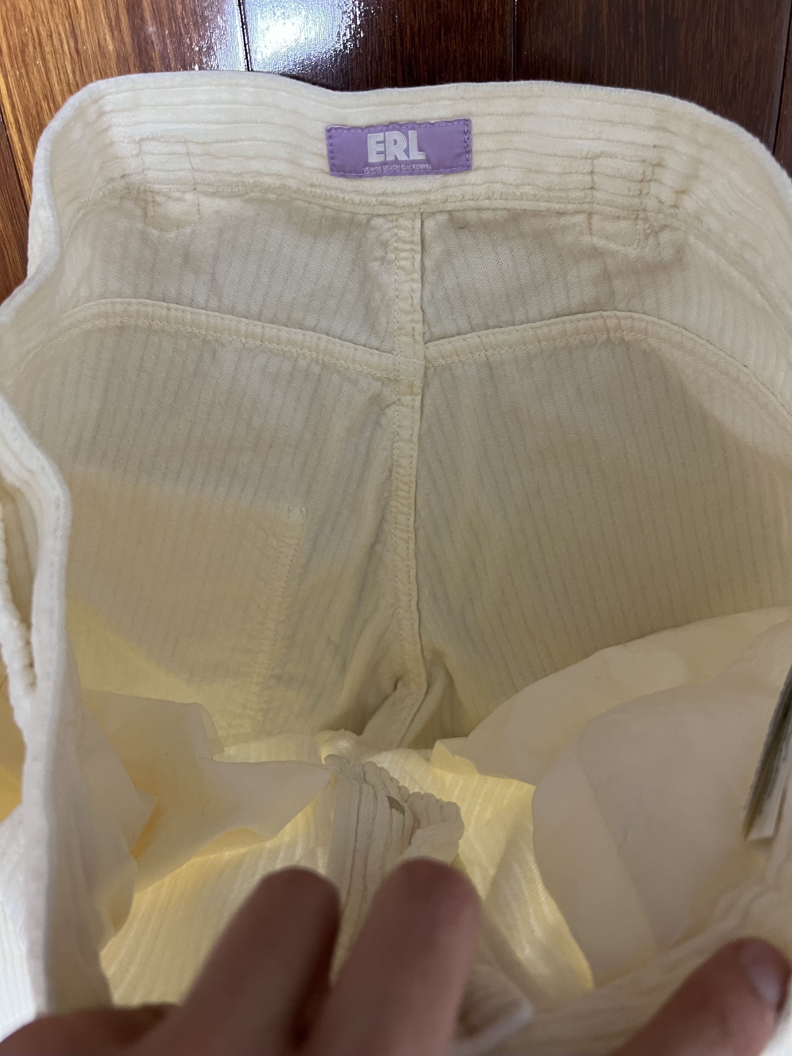 ERL 💚 SS20 ERL Flared Corduroy Pants White Large NEW Size US 32 / EU 48 - 7 Thumbnail