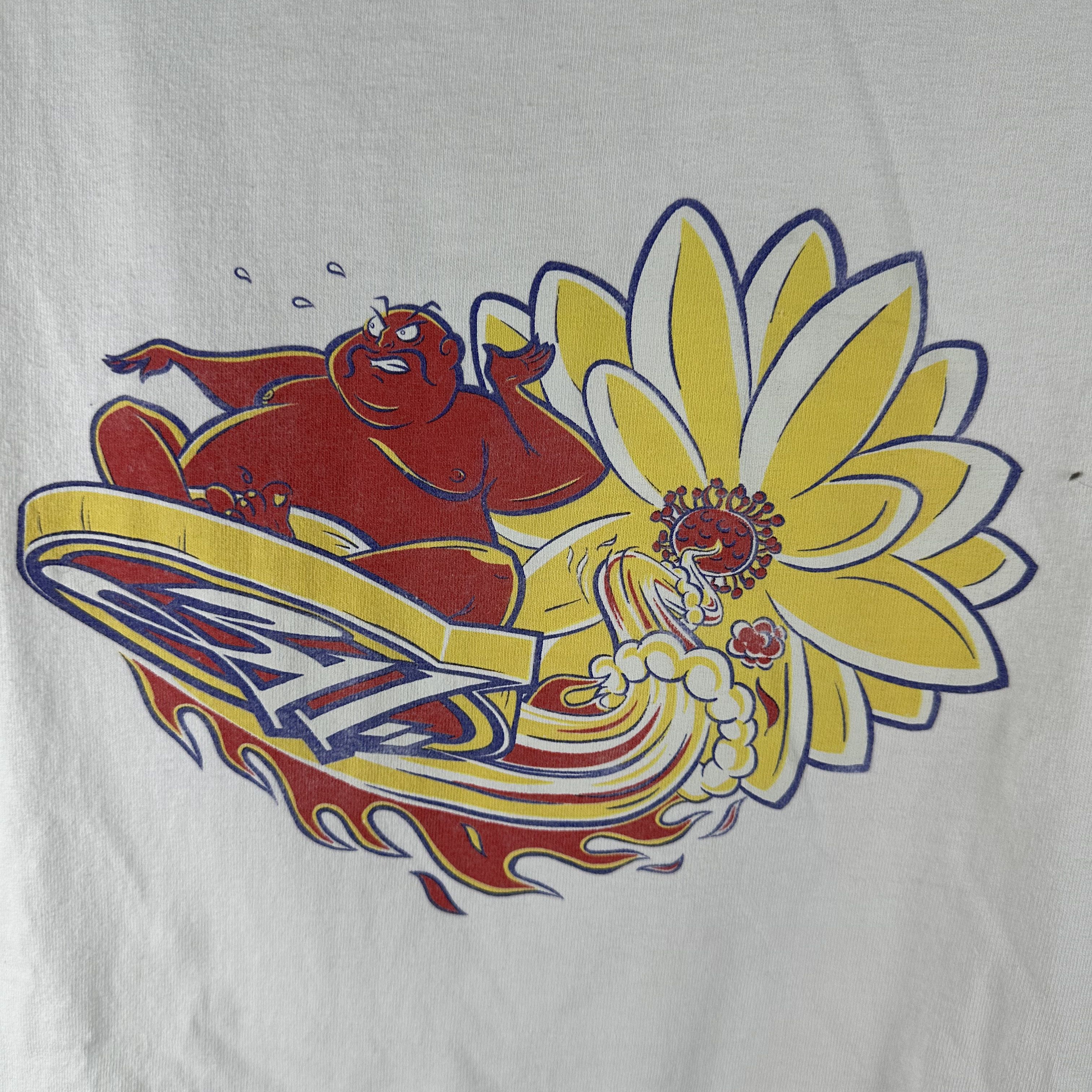 Vintage 90s 311 Three Eleven Surfing Buddha Rock Band T-Shirt Size US XL / EU 56 / 4 - 2 Thumbnail