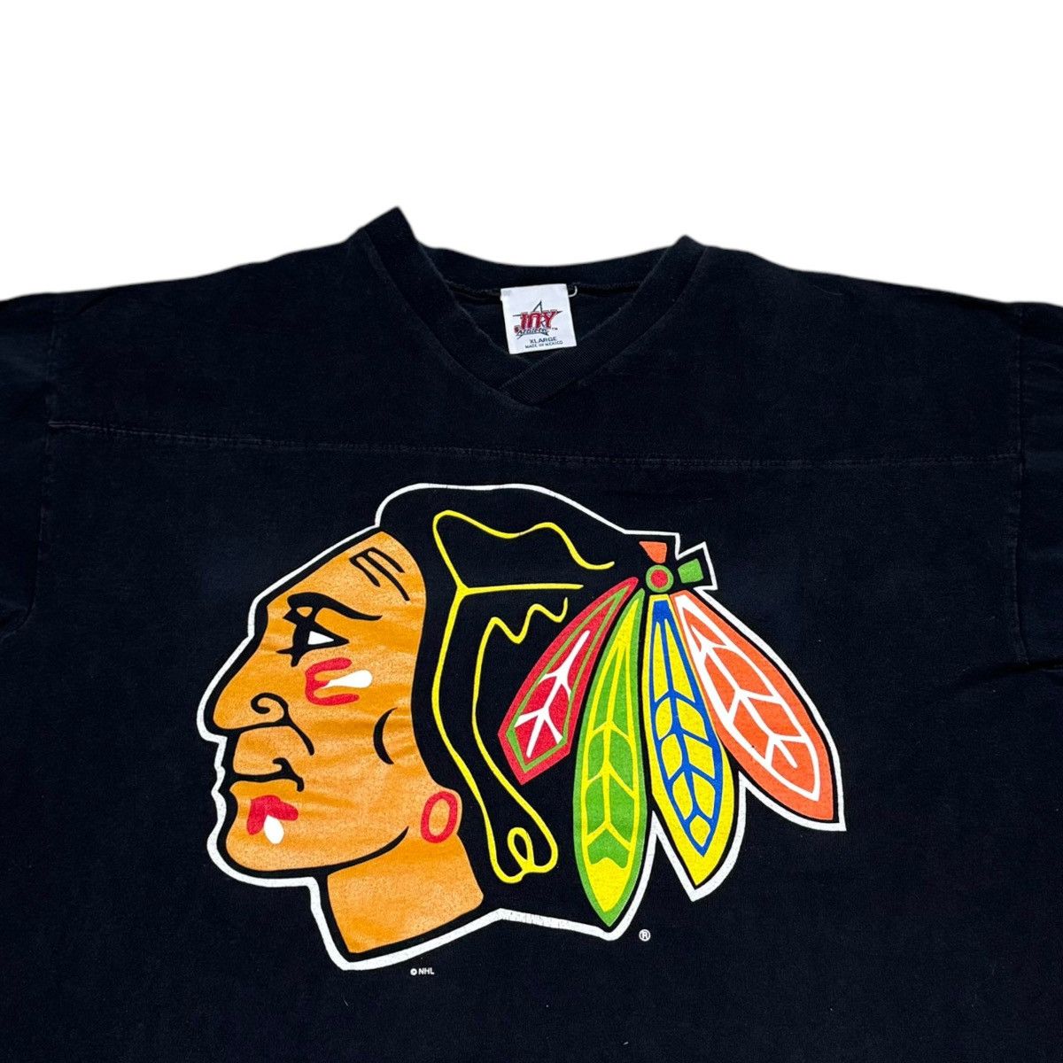 NHL × Vintage Vintage 90s NHL Chicago Blackhawks Shirt Adult XL Size US XL / EU 56 / 4 - 2 Thumbnail