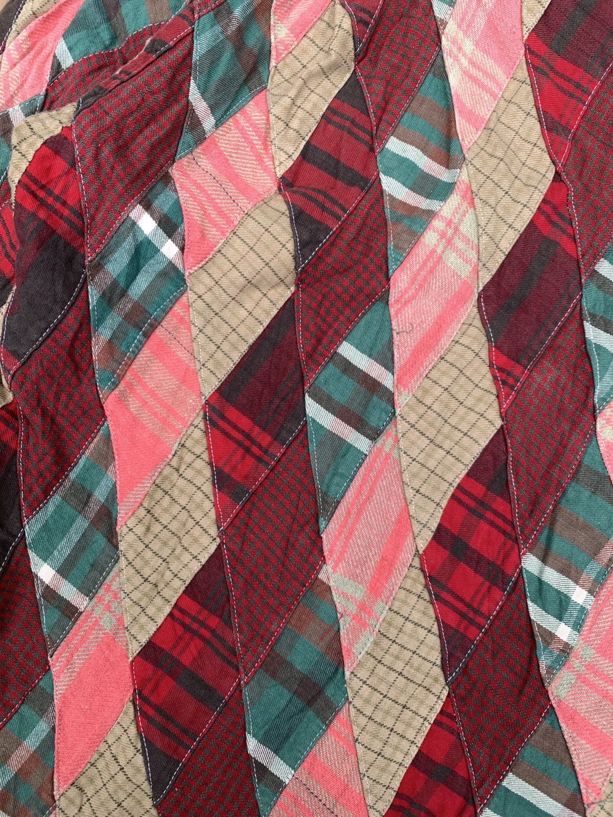 Japanese Brand Exhibitionist TTU Japan Patchwork Madrid Shirt Button Up Size US M / EU 48-50 / 2 - 3 Thumbnail