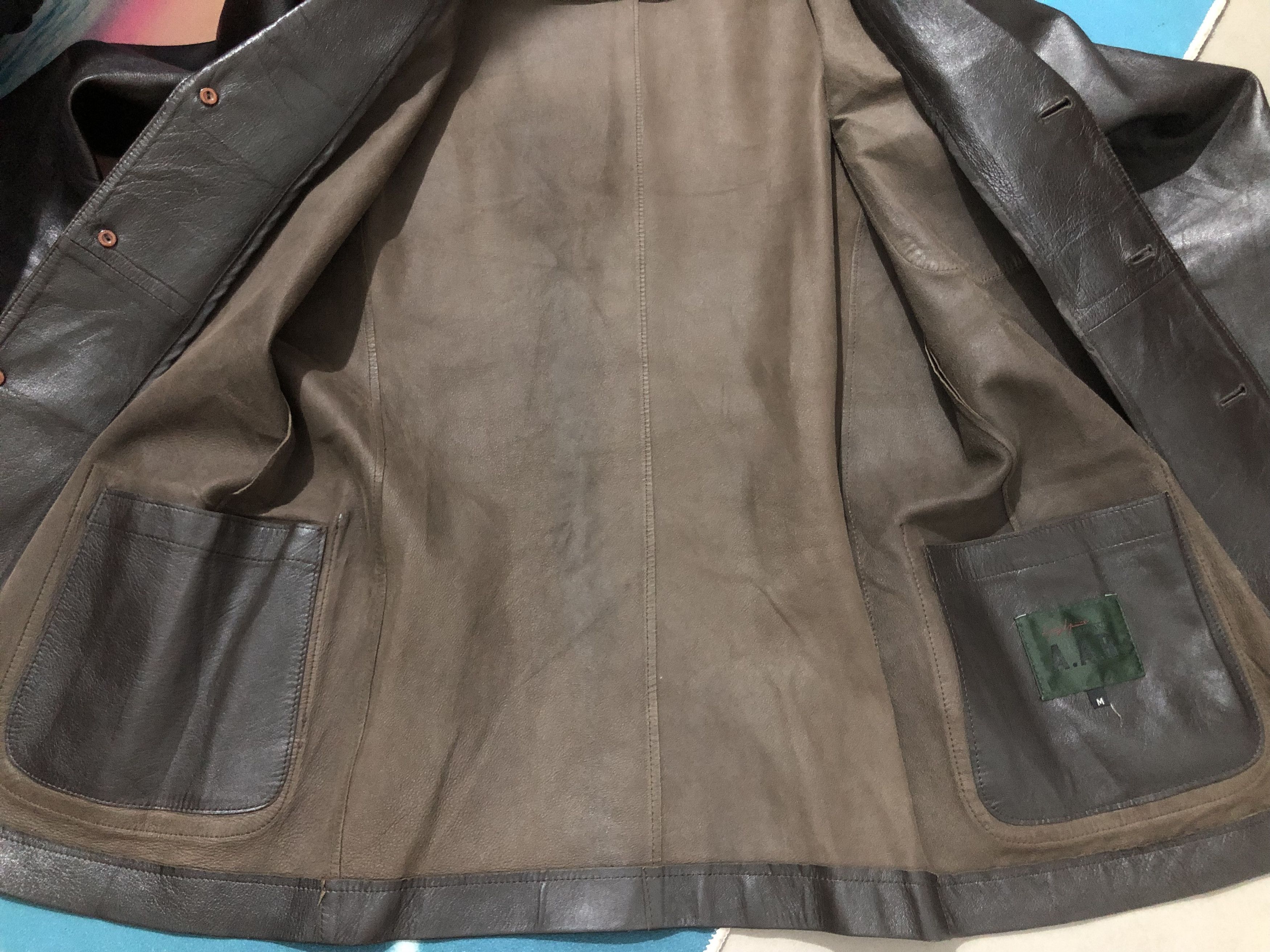 Yohji Yamamoto Yohji Yamamoto Leather Jacket Size S / US 4 / IT 40 - 12 Thumbnail