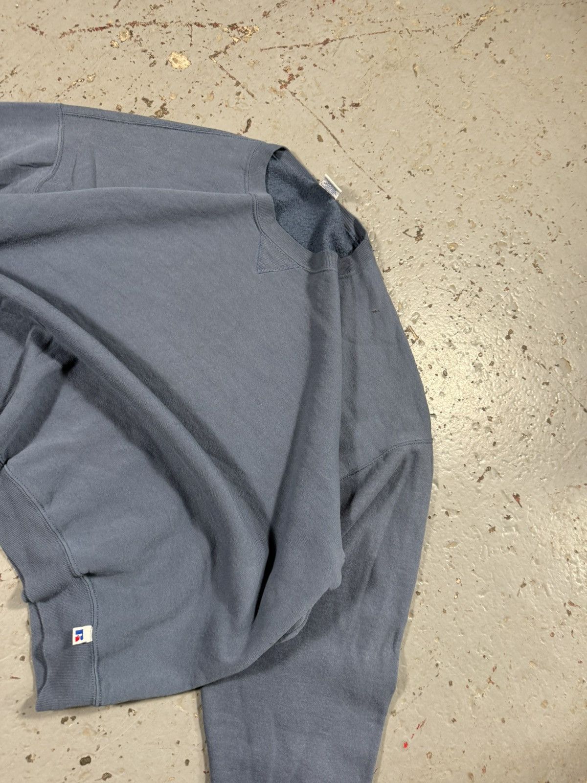 Russell Athletic Vintage Russell Athletic Sea Foam Blue Blank Crewneck Size US XXL / EU 58 / 5 - 2 Thumbnail
