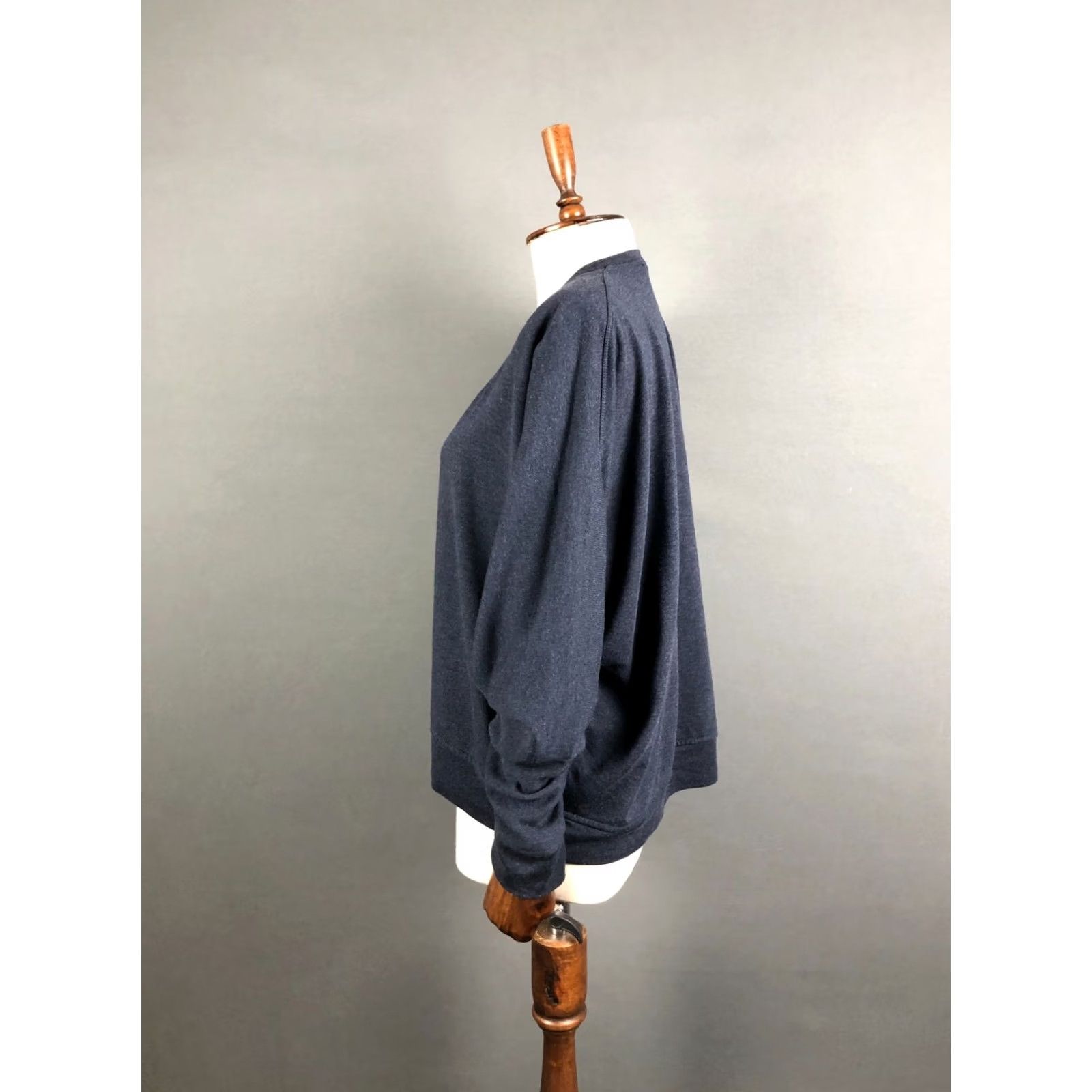 Alexander Wang Alexander Wang T by Alexander Wang Women's Top Blouse Long Sleeve Round Neck Blue M Polyester Rayon Jersey Casual Regular Fit Womens Size M / US 6-8 / IT 42-44 - 2 Thumbnail