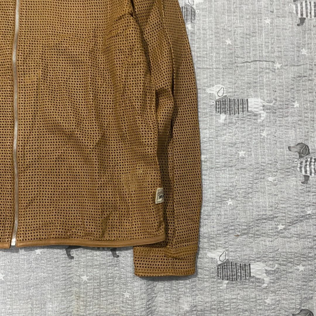 Stussy Stussy Perforated Leather Jacket L Size US L / EU 52-54 / 3 - 12 Thumbnail