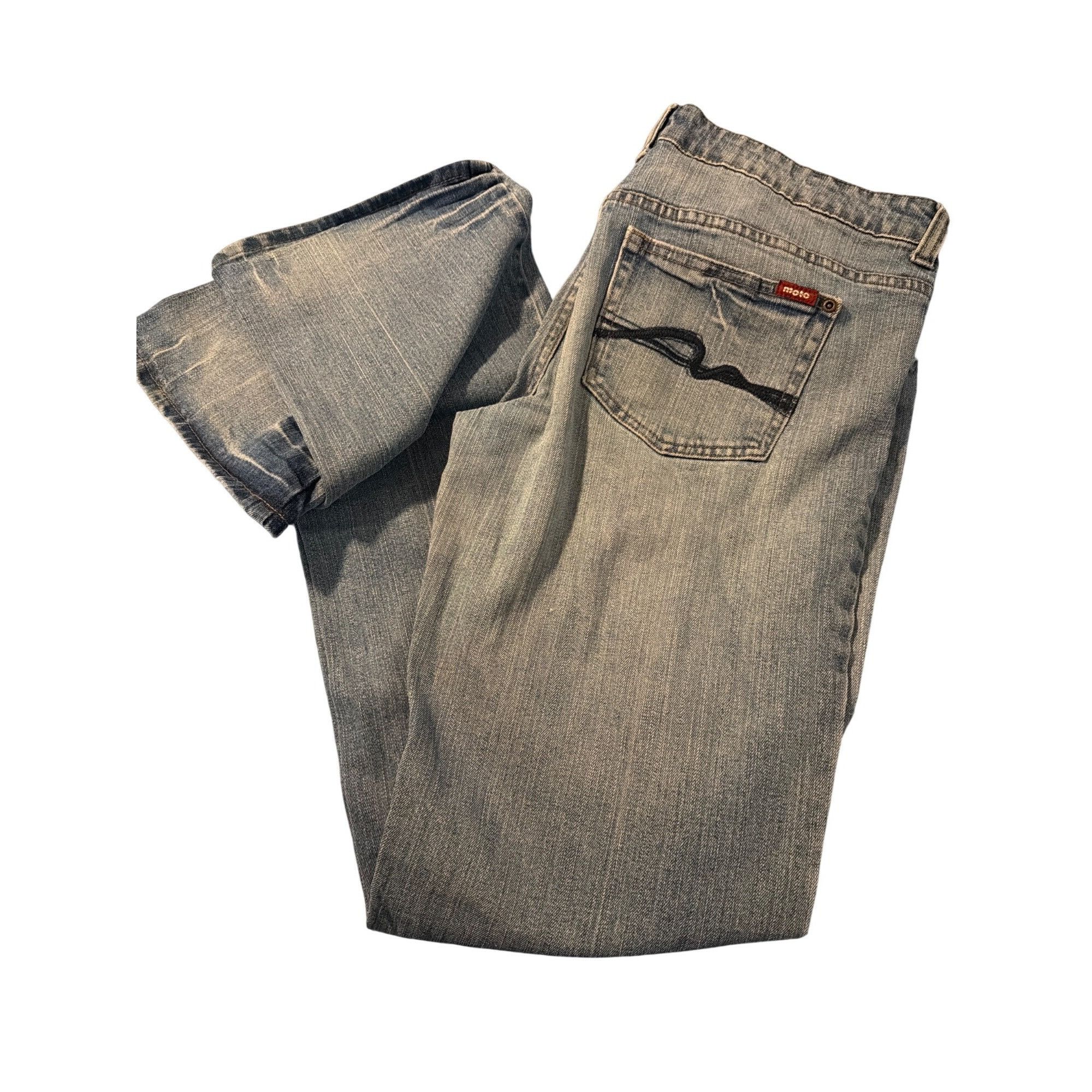 Other Made of True Originals Moto Woodstock Blue Denim Jeans Strai Size 32" / US 10 / IT 46 - 3 Thumbnail