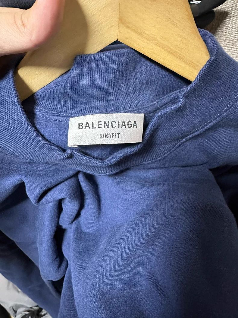 Balenciaga Balenciaga Embroidered Logo Crewneck Sweatshirt Size US XS / EU 42 / 0 - 5 Thumbnail