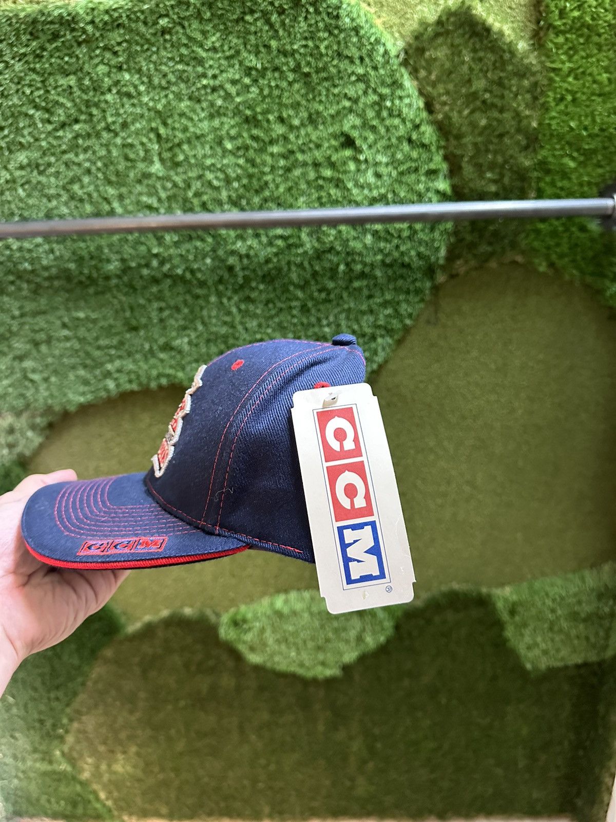 NHL × Vintage Vintage NHL NWT Columbus Blue Jackets Logo Hat Size ONE SIZE - 3 Thumbnail