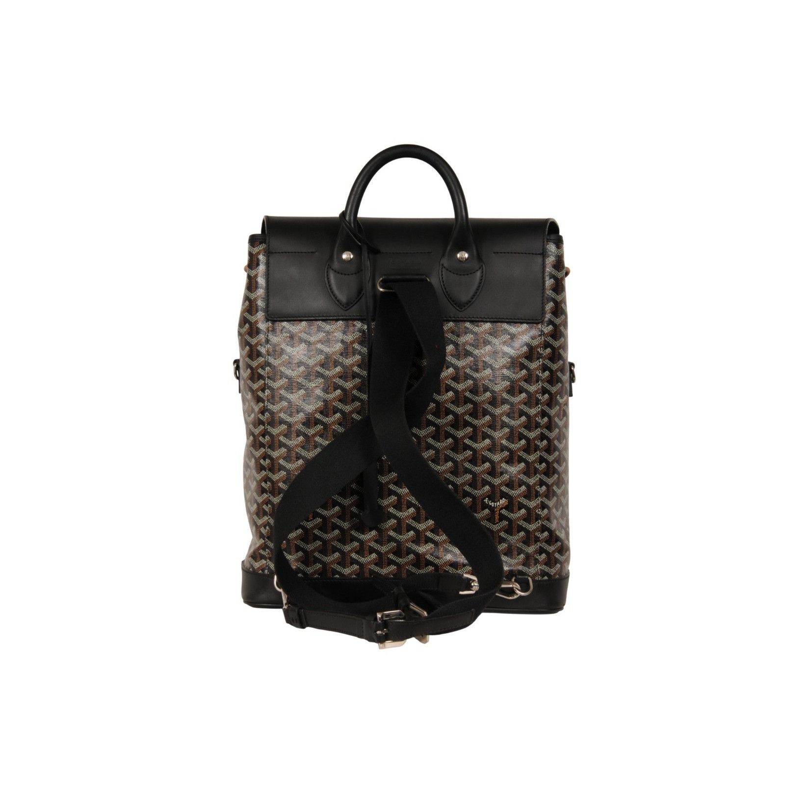 Goyard Alpin MM Backpack Black Leather Drawstring Strap Size ONE SIZE - 5 Thumbnail