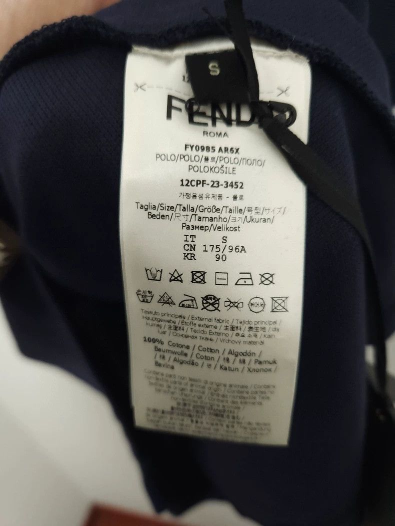 Fendi Fendi Embroidered Short Sleeve Polo Shirt Size US S / EU 44-46 / 1 - 5 Thumbnail