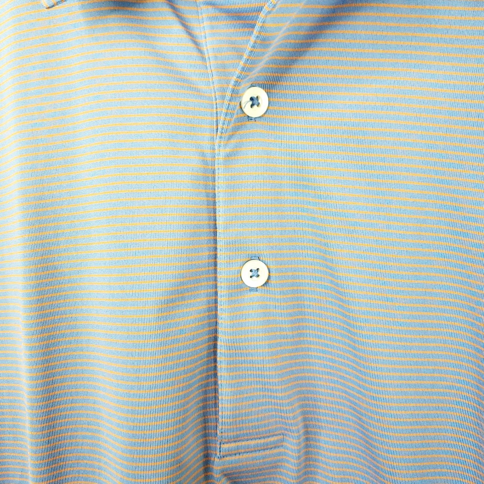 Vintage Donald Ross Polo Mens XL Blue Pink Striped Bird Logo 1928 Performance Golf Shirt Size US XL / EU 56 / 4 - 6 Thumbnail