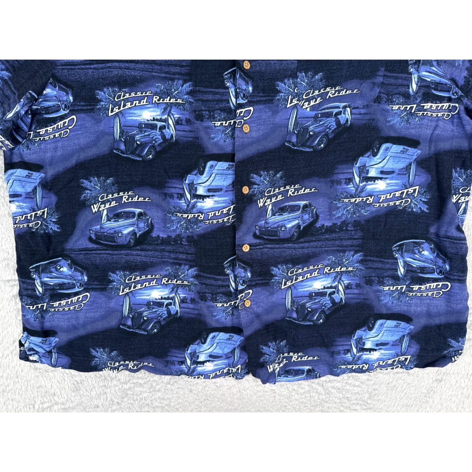 George George Button-Up Shirt Mens 3XL Blue Hawaiian Floral Short Sleeve Rayon Button-Front Casual Dress Shirt Size US XXL / EU 58 / 5 - 5 Thumbnail