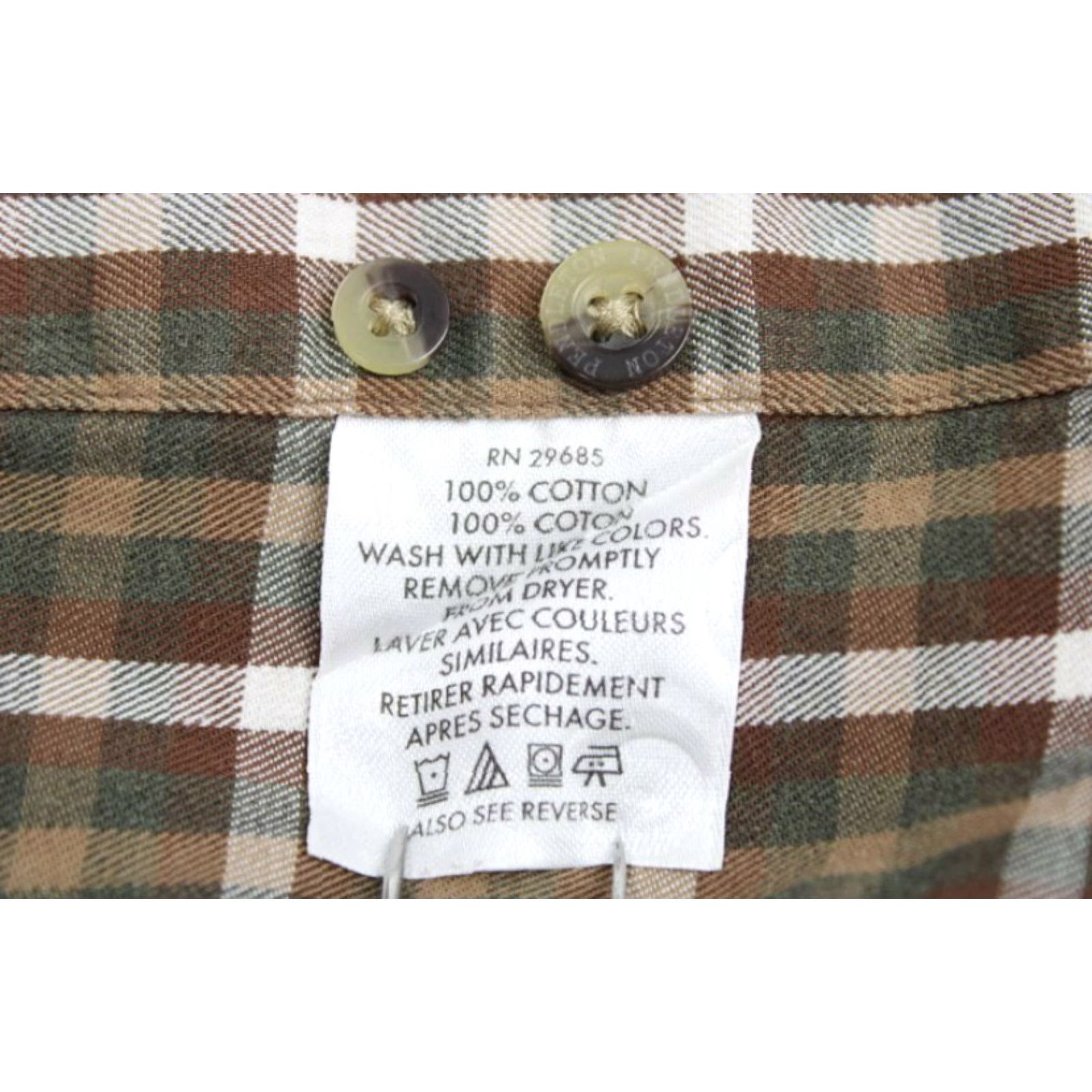 Pendleton Pendleton Shirt Mens Large Brown Checks Long Sleeve Button Down Cabincore Cotton Size US L / EU 52-54 / 3 - 7 Thumbnail