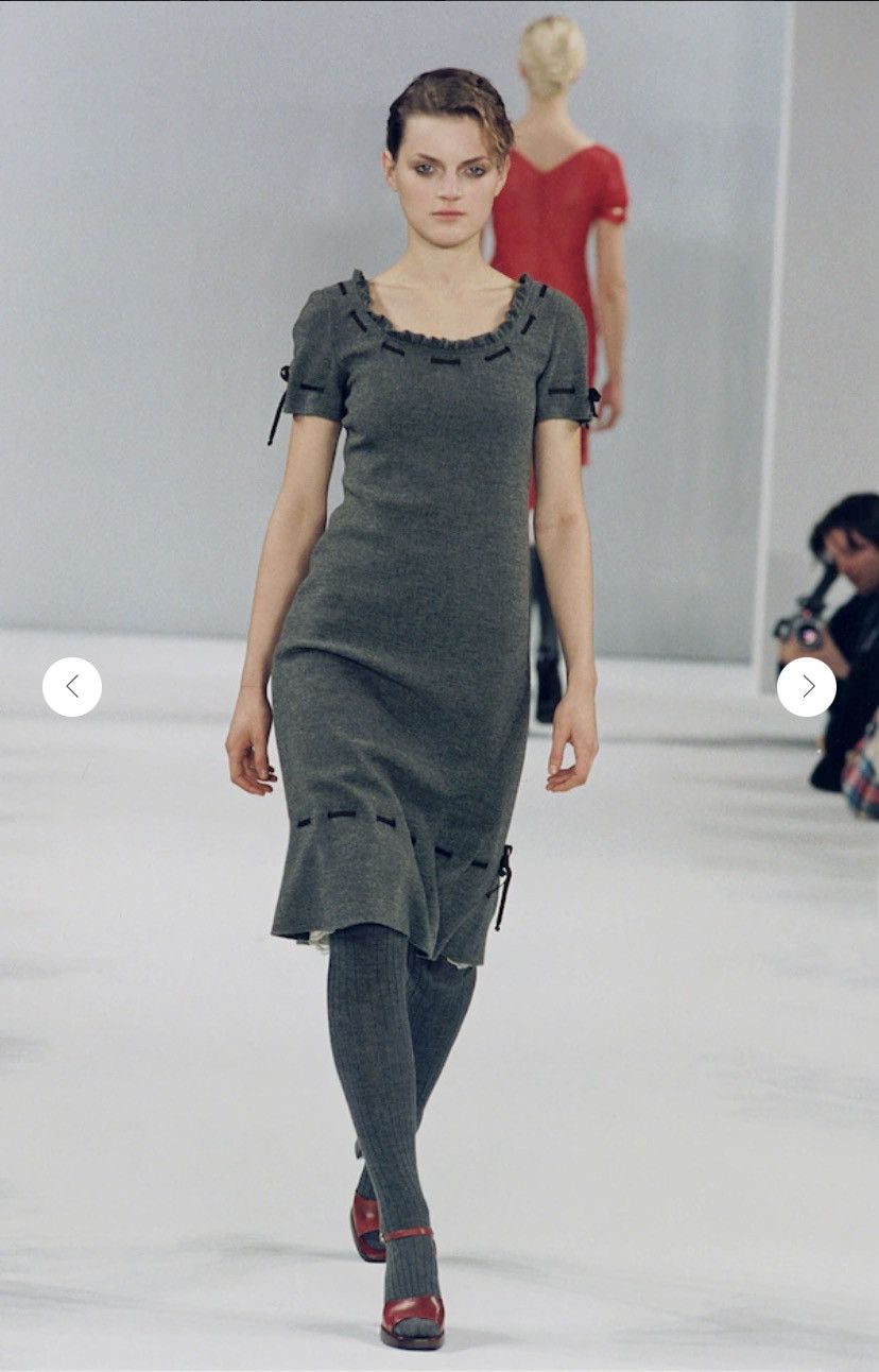 Miu Miu Miu Miu F/W1996 Wool Doll Dress Size S / US 4 / IT 40 - 2 Thumbnail