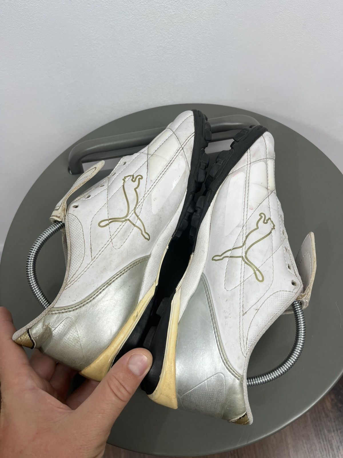 Puma Vintage Puma Gold White Soccer Shoes Size 40 (25.5 cm) Size US 7.5 / EU 40-41 - 11 Thumbnail