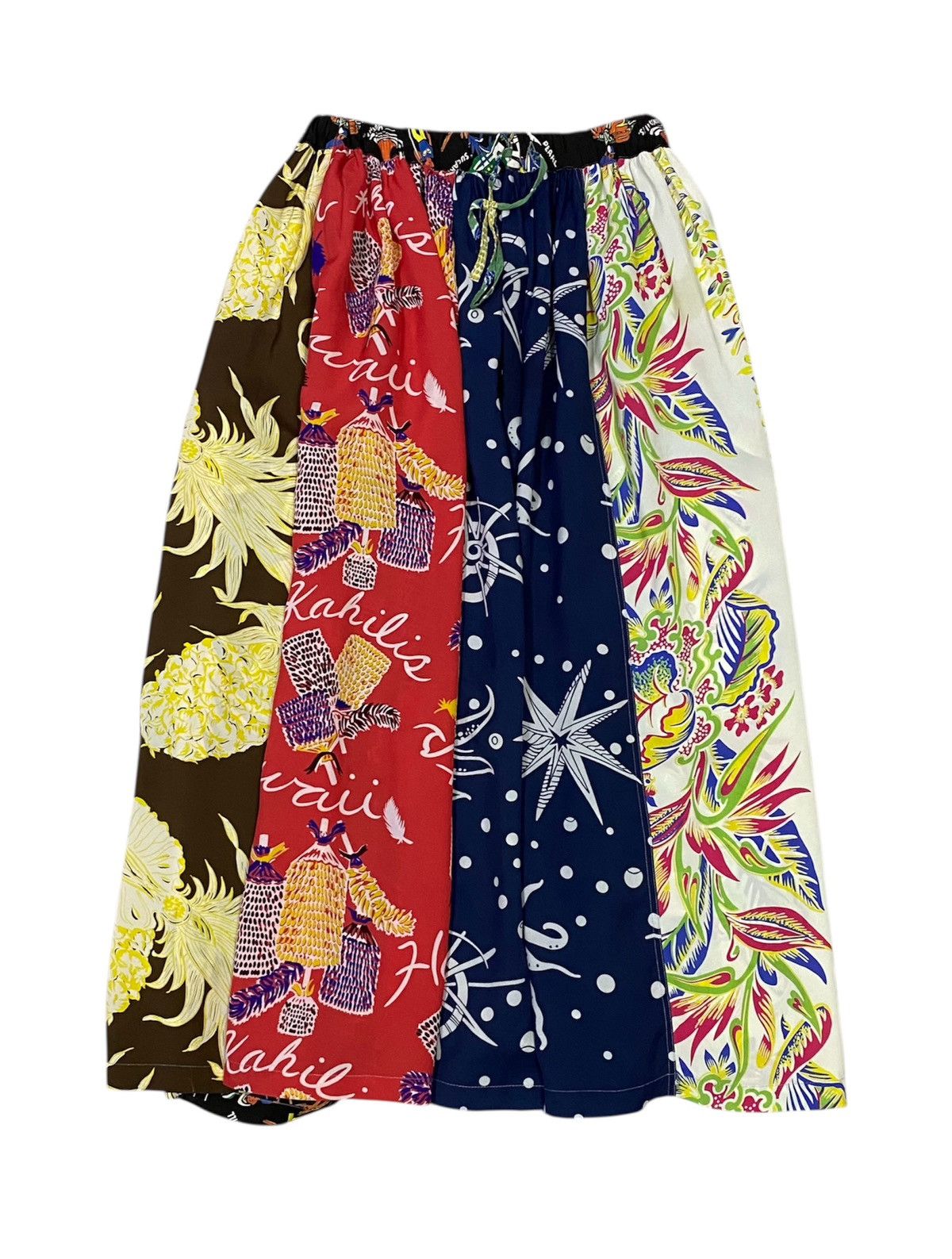 Sun Surf Sun Surf X Beams Rayon Hawaiian Midi Skirt Size 30" / US 8 / IT 44 - 3 Thumbnail