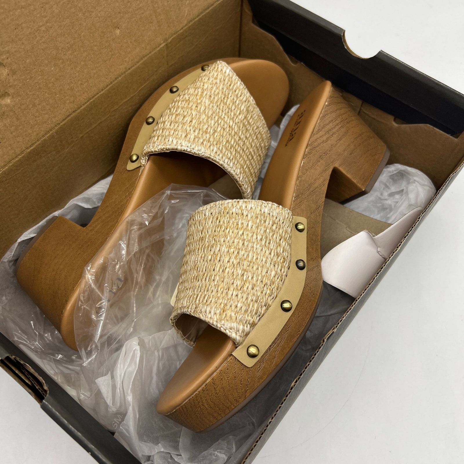 Other a.n.a. Women Shoes Robinson Casual Heel Natural Color Size 9 Size US 9 / IT 39 - 11 Thumbnail