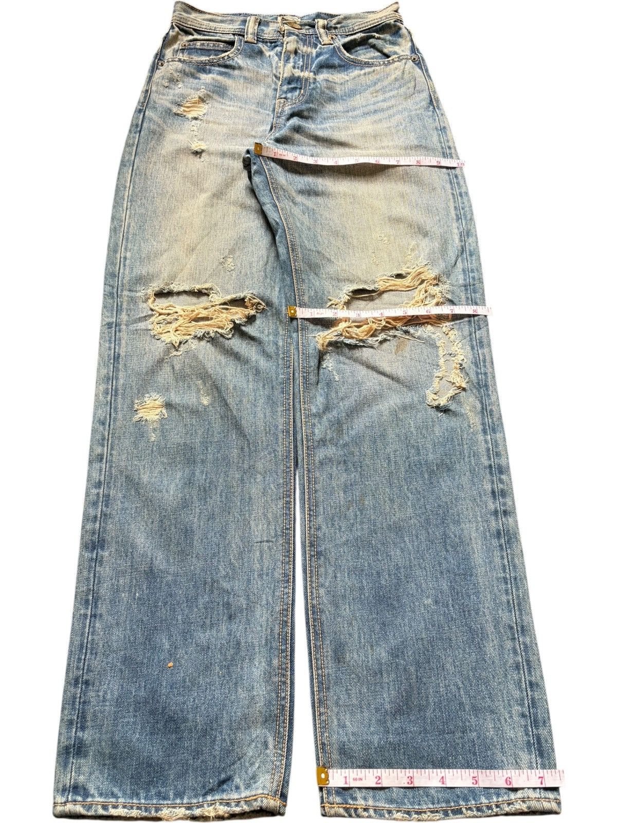 Ksubi Vintage Rodeo Crowns Rusty Wash Distressed Jeans Size 25" / US 0 / IT 36 - 8 Thumbnail