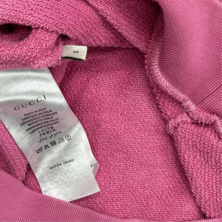 Gucci Gucci Pink Animal Print Sweatshirt for Women-2507 Size S / US 4 / IT 40 - 2 Thumbnail