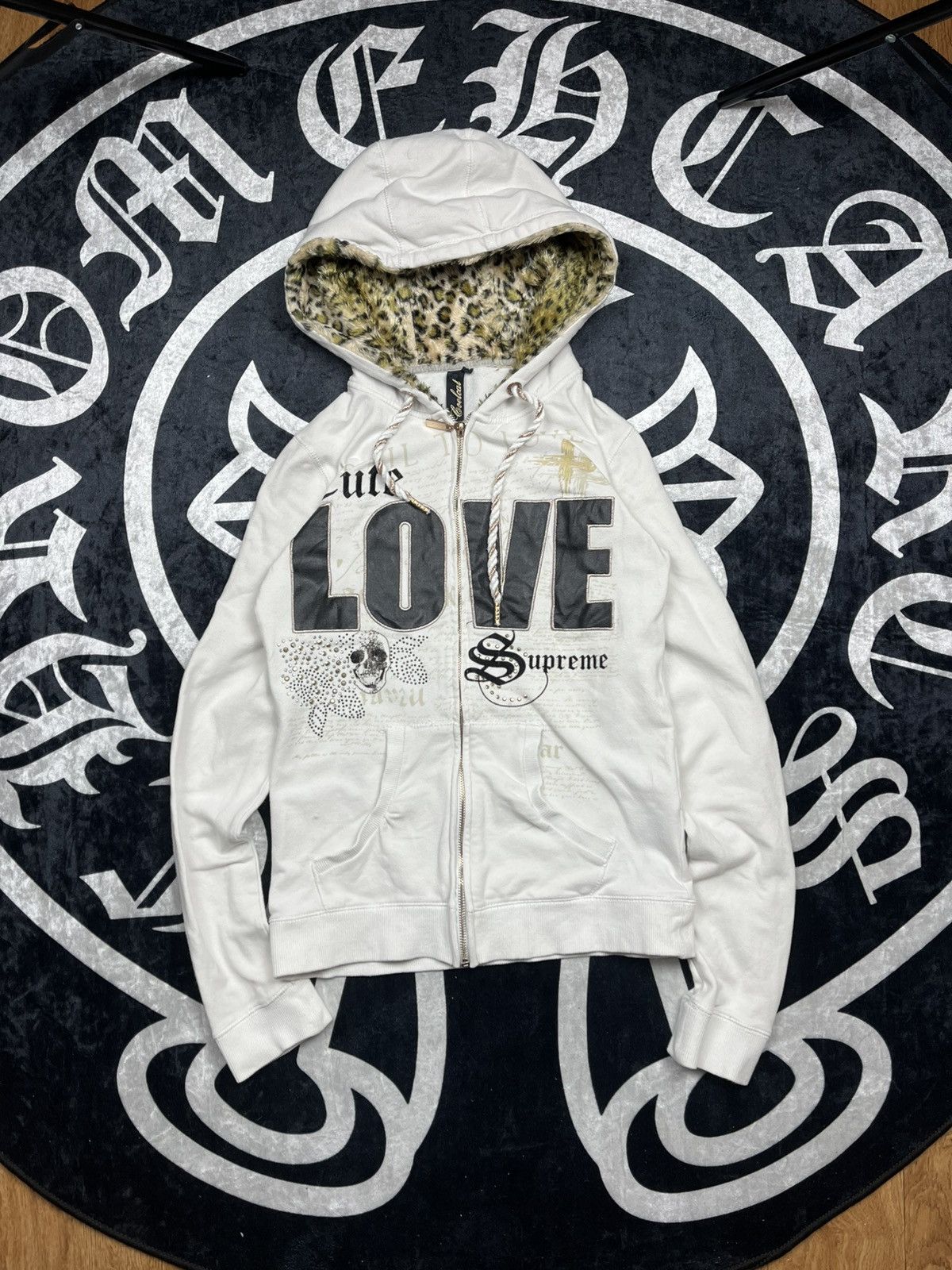 If Six Was Nine LGB IfSixWasNine Cute Leopard Supreme Fur Faux Zip Hoodie Size M / US 6-8 / IT 42-44 - 1 Thumbnail