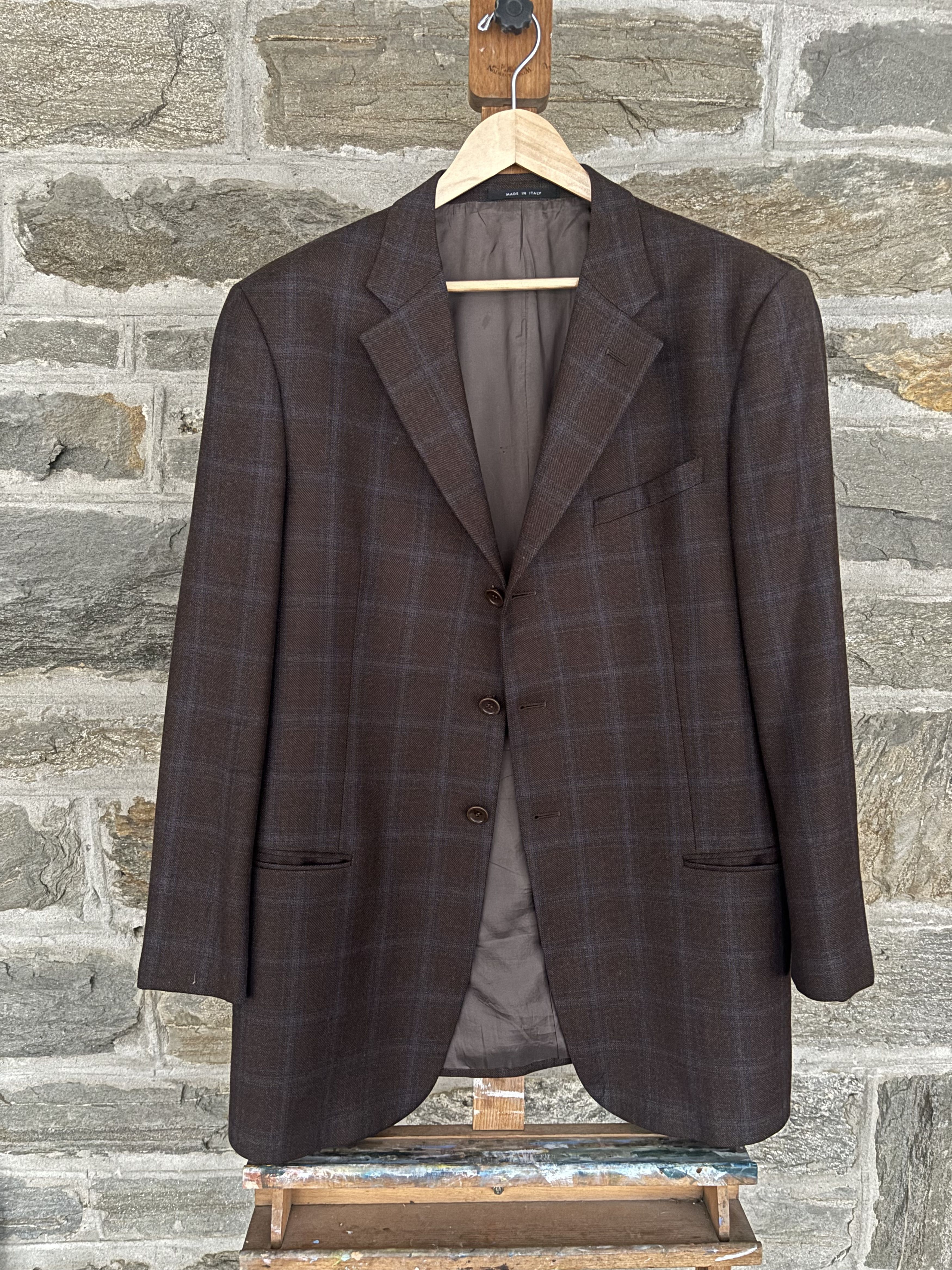 Armani Collezioni Armani x Neiman Marcus Windowpane Sport Coat Size 44R - 1 Thumbnail