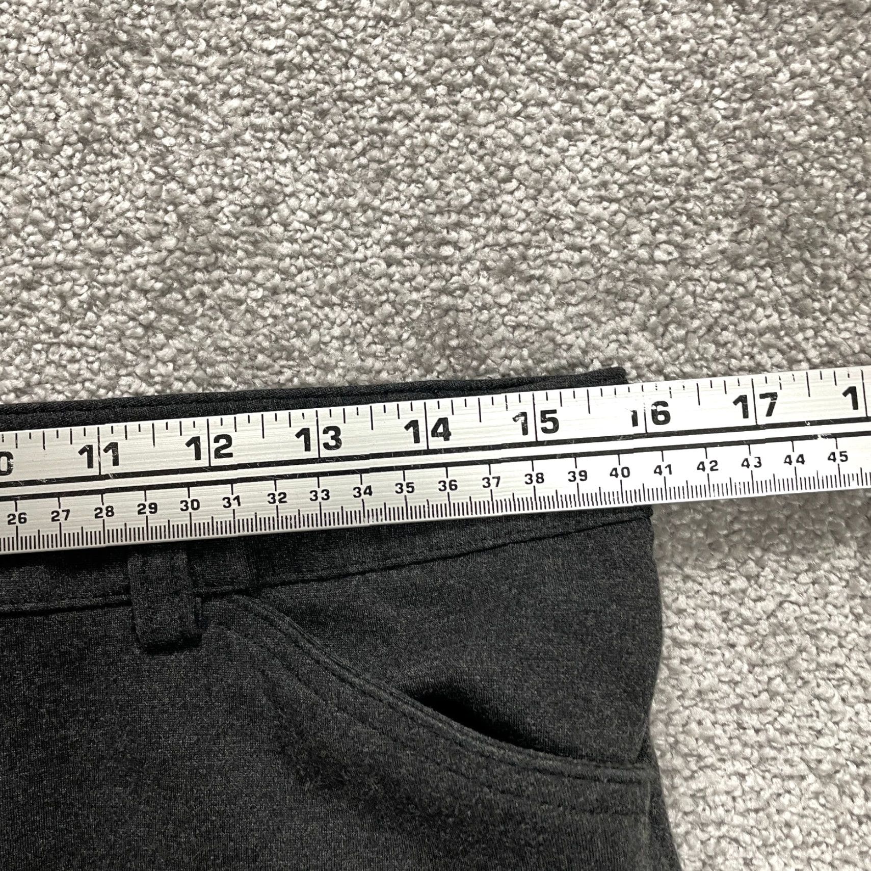Andrew Marc Andrew Marc Womens Pants Size 8 32x28 Dark Gray Solid Rayon Blend Stretch Size 30" / US 8 / IT 44 - 6 Thumbnail