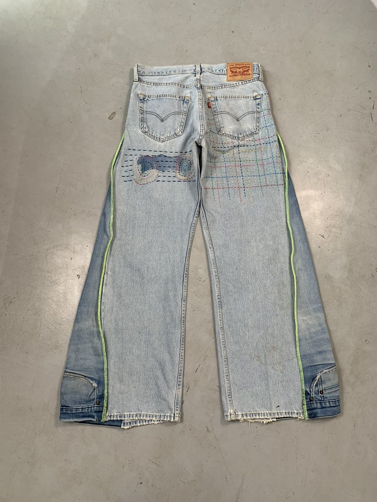 Levi's Vintage levis custom handstitch shashiko baggy denim Size US 34 / EU 50 - 2 Thumbnail