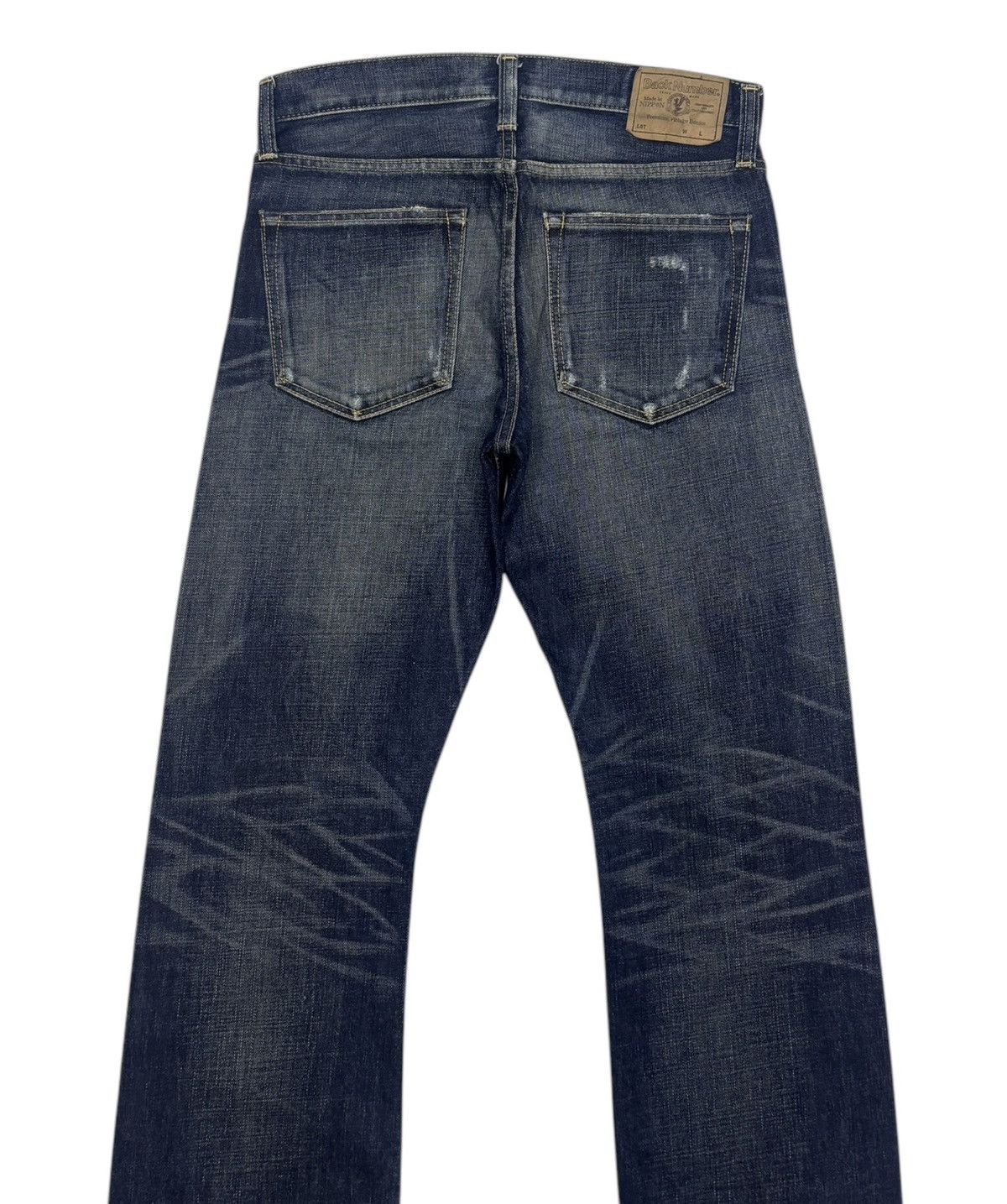 Hysteric Glamour 🔥VINTAGE BACK NUMBER MADE IN NIPPON DISTRESSED DENIM JEANS Size US 32 / EU 48 - 8 Thumbnail