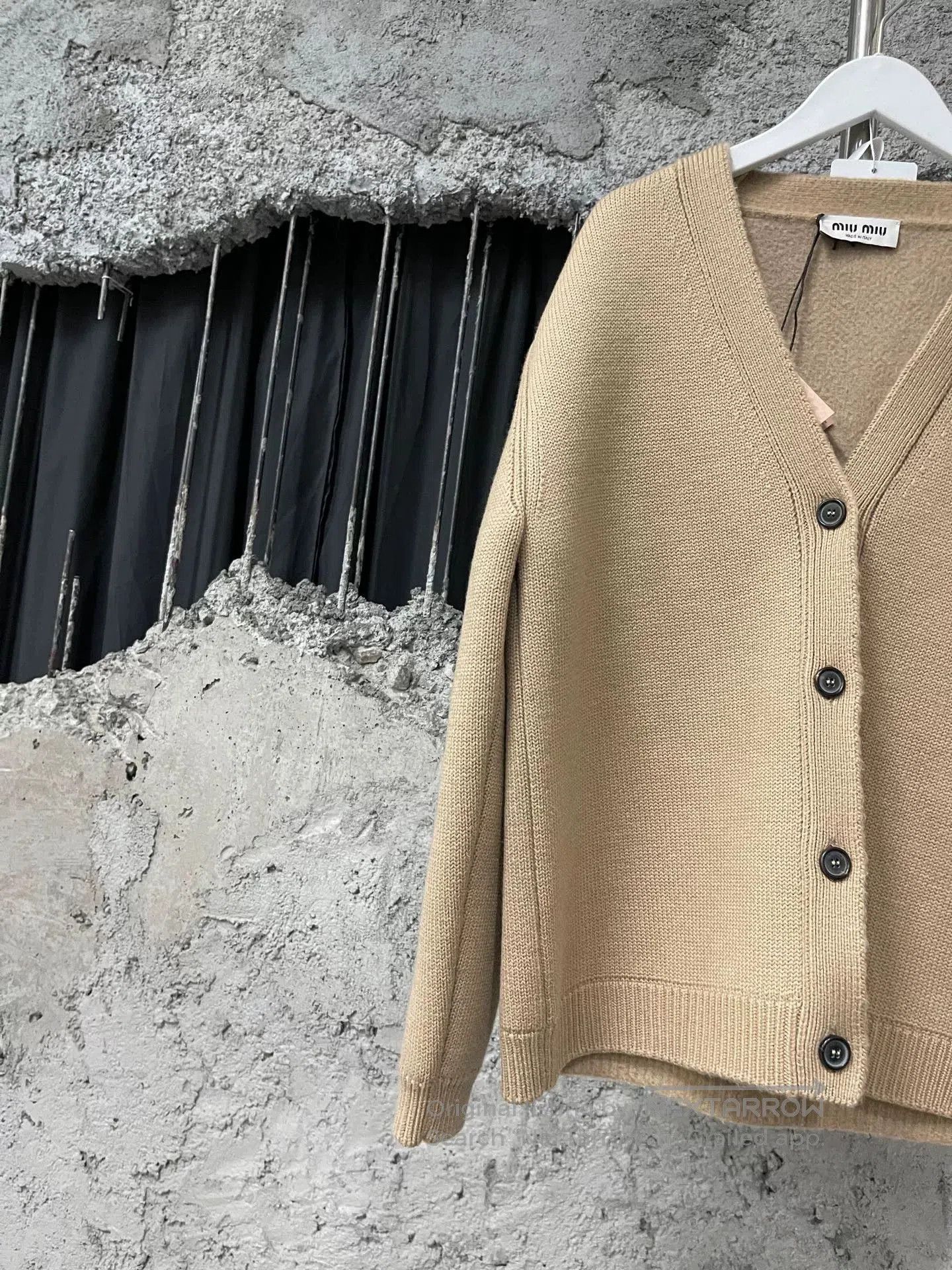Miu Miu Miumiu Beige Wool Cardigan. Size S / US 4 / IT 40 - 3 Thumbnail