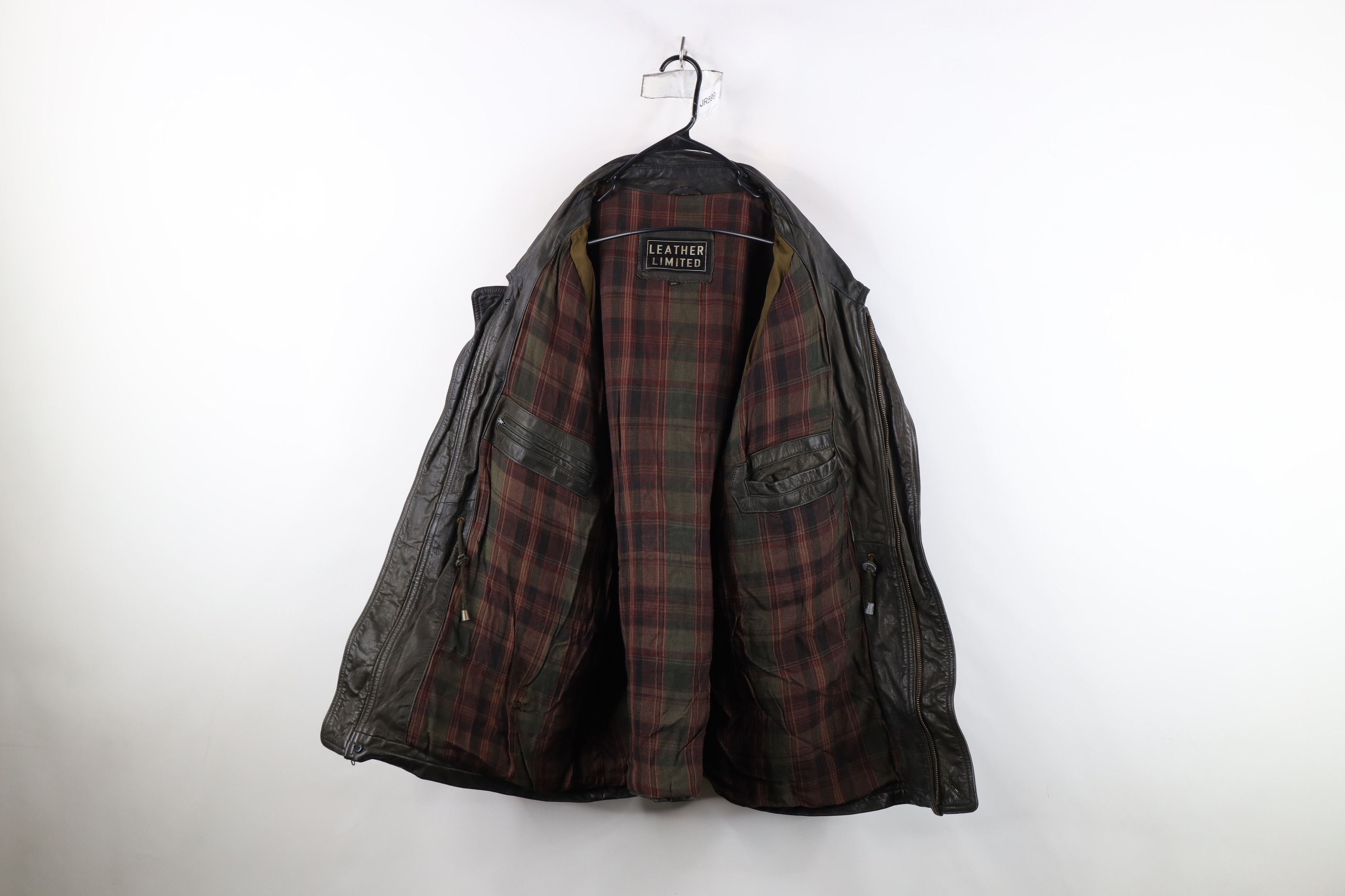 Vintage Vintage 90s Streetwear Lined Leather Chore Barn Jacket Size US XXL / EU 58 / 5 - 9 Thumbnail