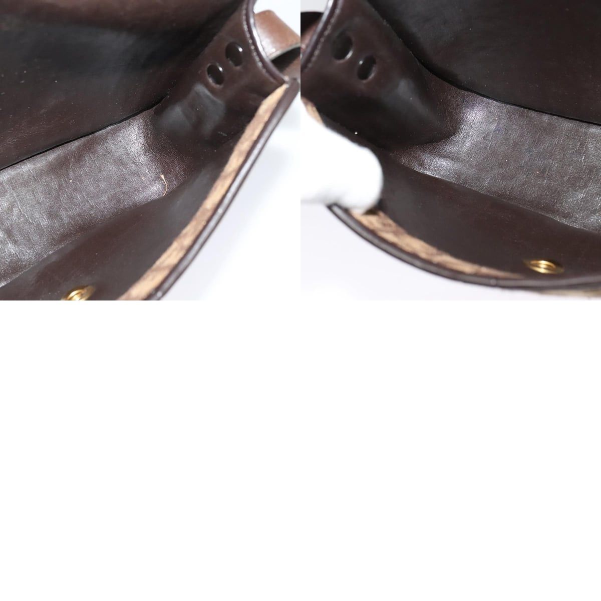 Dior DIOR Trotter Canvas Shoulder Bag Brown Gold Size ONE SIZE - 12 Thumbnail