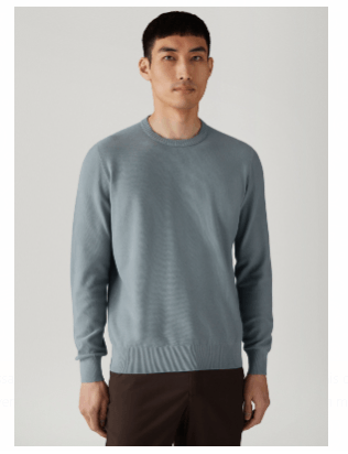 Loro Piana o1srvl11e0424 Girocollo Walkeri Sweatshirt in Green Size US S / EU 44-46 / 1 - 4 Thumbnail