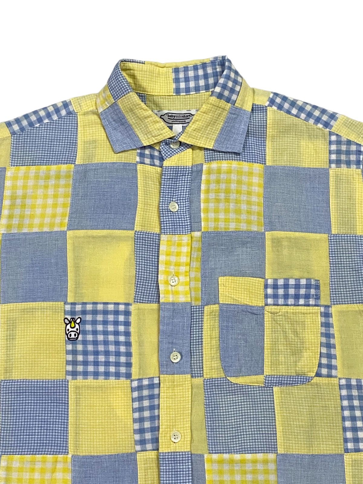 Bape × Nigo Baby Milo Pacthwork Button Up S/S Shirt Size US S / EU 44-46 / 1 - 17 Thumbnail