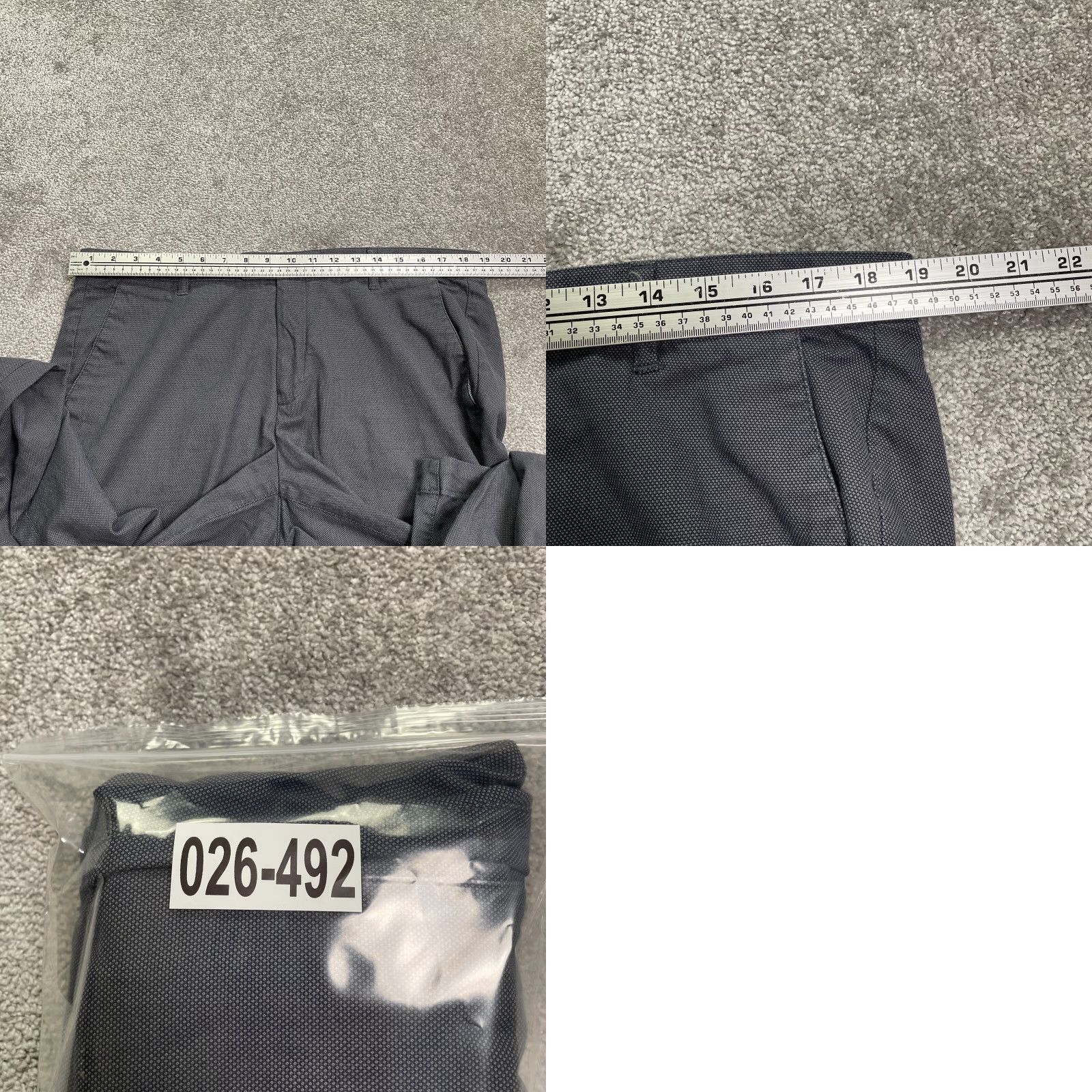 Ted Baker Ted Baker Dress Pants Mens 38x31 Gray Solid Straight Leg Cotton Size US 38 / EU 54 - 9 Thumbnail