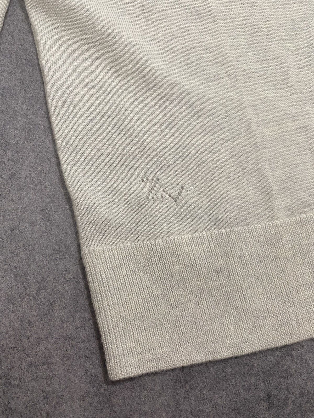 Zadig & Voltaire Zadig&Voltaire V-Neck Merino Wool Sweater Light Beige Size L / US 10 / IT 46 - 3 Thumbnail