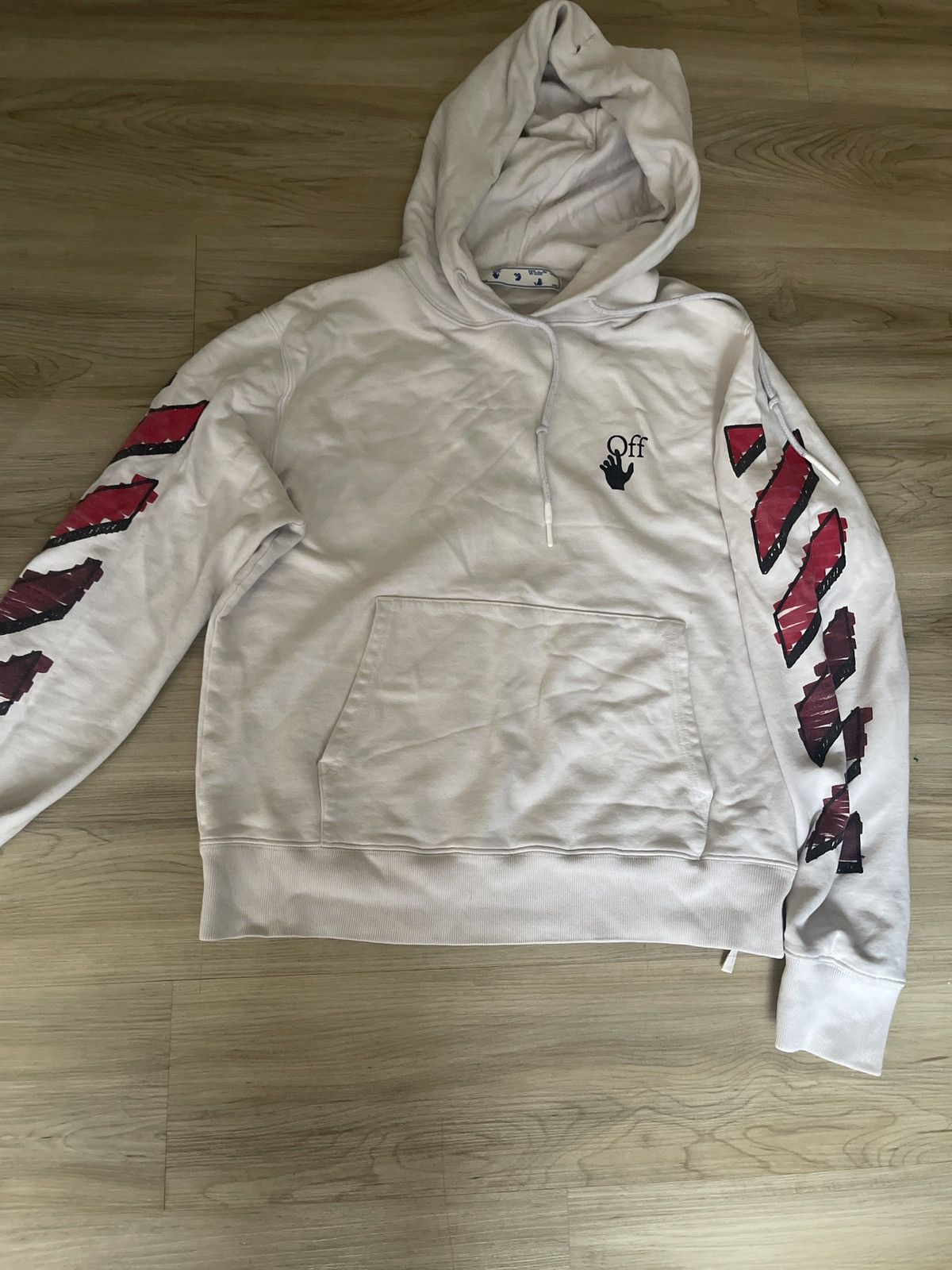 Off-White × Virgil Abloh White off white hoodie Size US M / EU 48-50 / 2 - 1 Thumbnail
