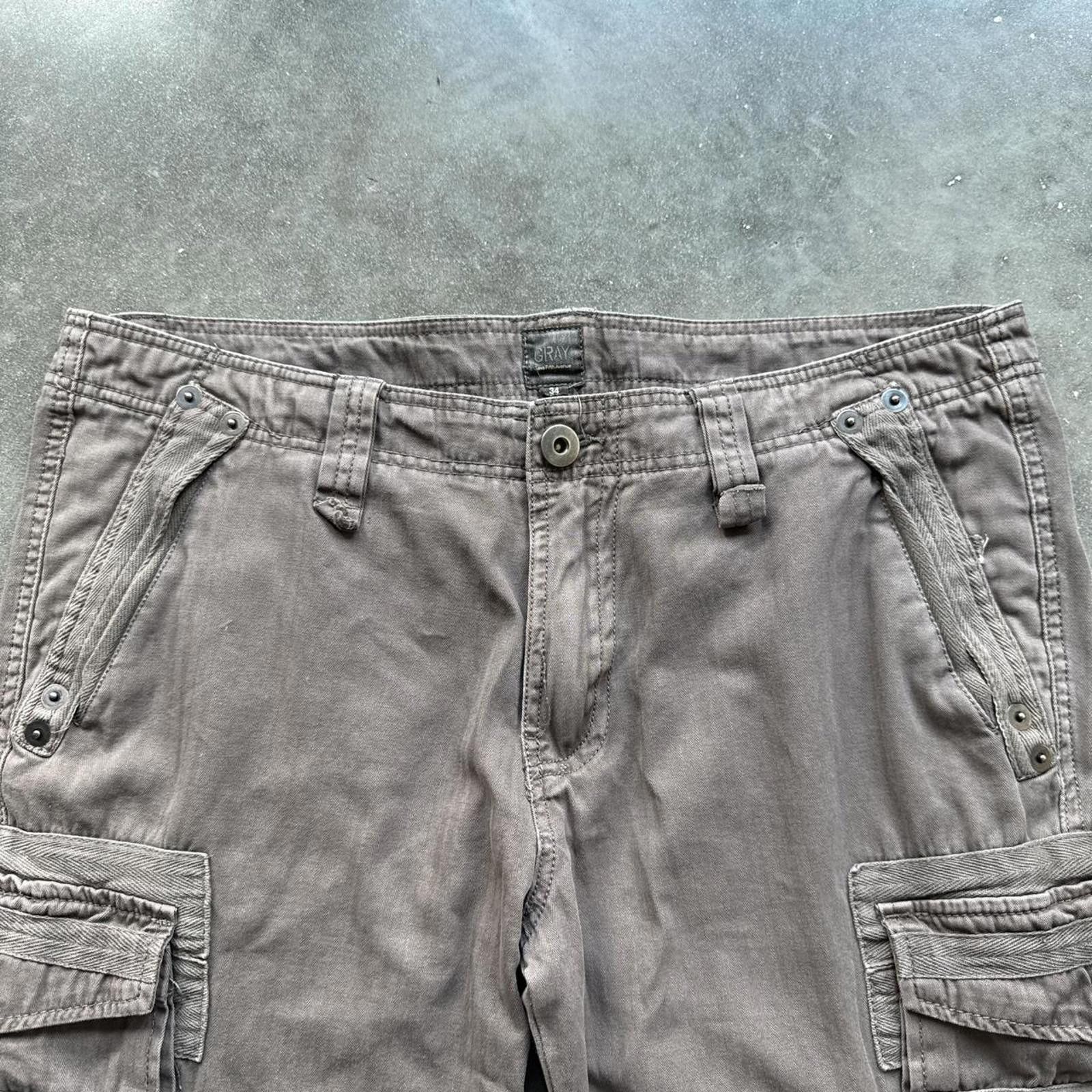 Other Grey cargo Pants With Button Up Fly & Multiple Pockets Size US 34 / EU 50 - 3 Thumbnail