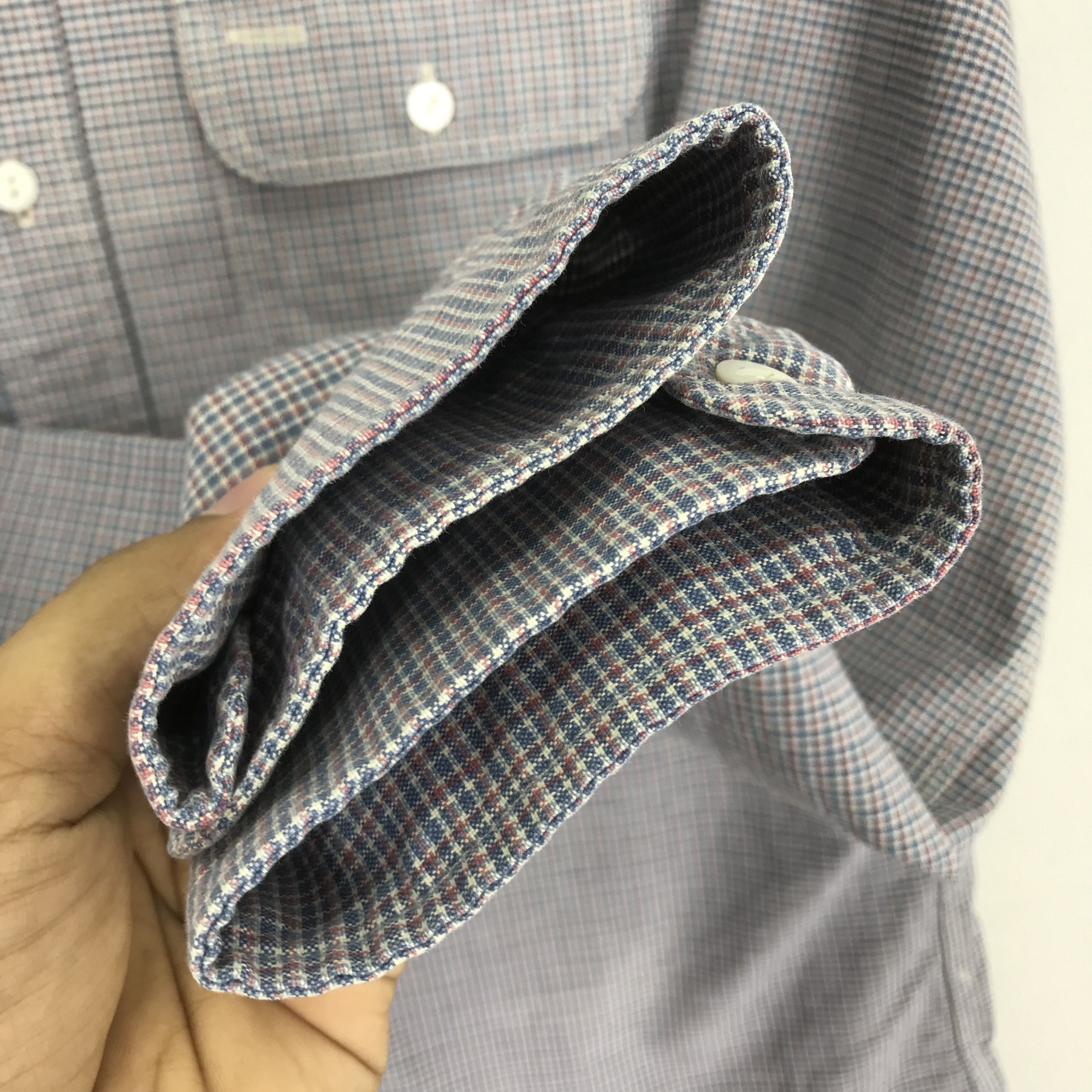 Polo Ralph Lauren × RRL Ralph Lauren × Vintage Vintage Polo Ralph Lauren Blue Checkered Double RL Casual Size US S / EU 44-46 / 1 - 6 Thumbnail
